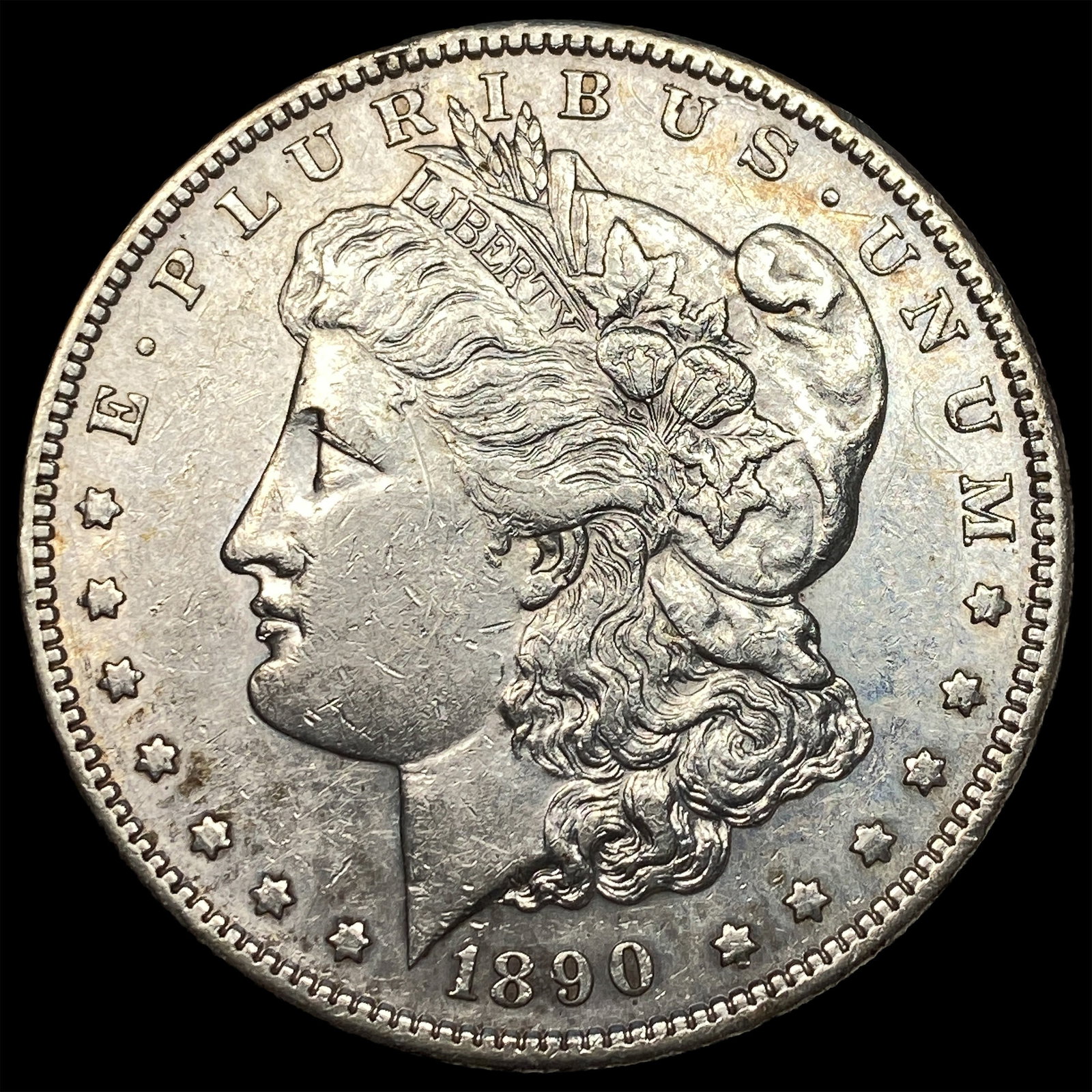 1890-S Silver Morgan Dollar NEARLY UNCIRCULATED (1 of 2)