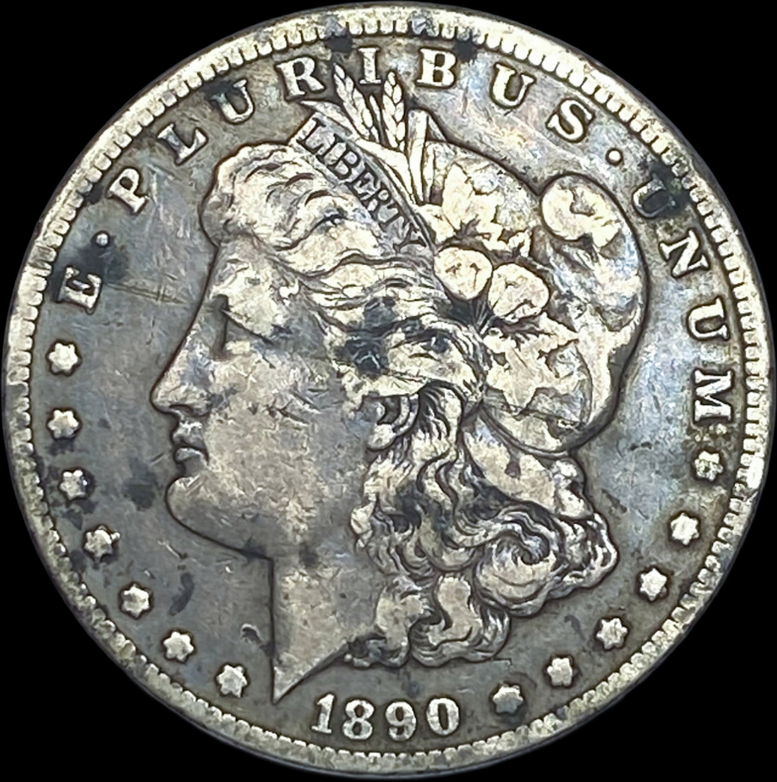1890-CC Silver Morgan Dollar NICELY CIRCULATED: 1890-CC Silver Morgan Dollar NICELY CIRCULATED