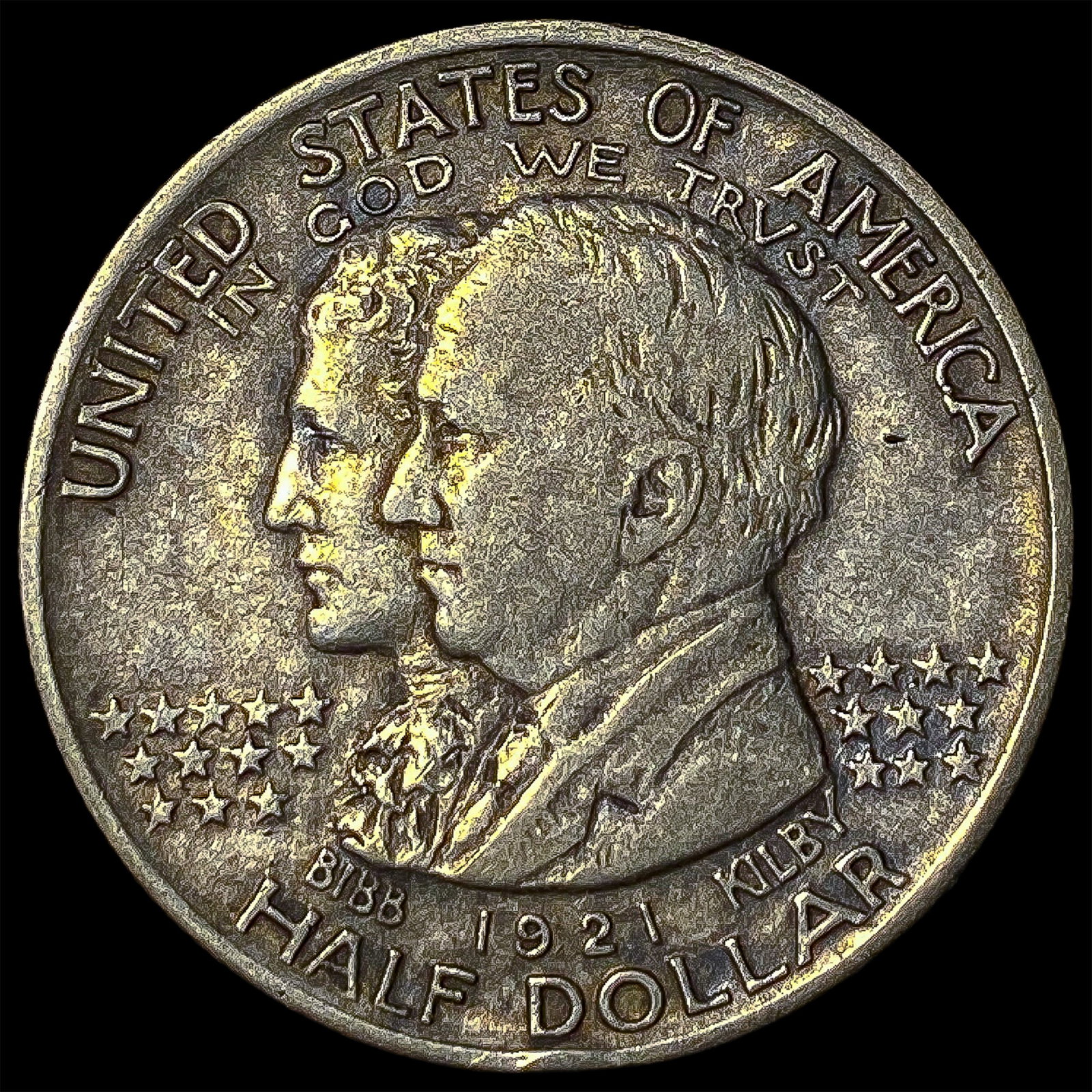 1921 Silver Alabama Centennial Half Dollar NEARLY UNCIRCULATED (1 of 2)