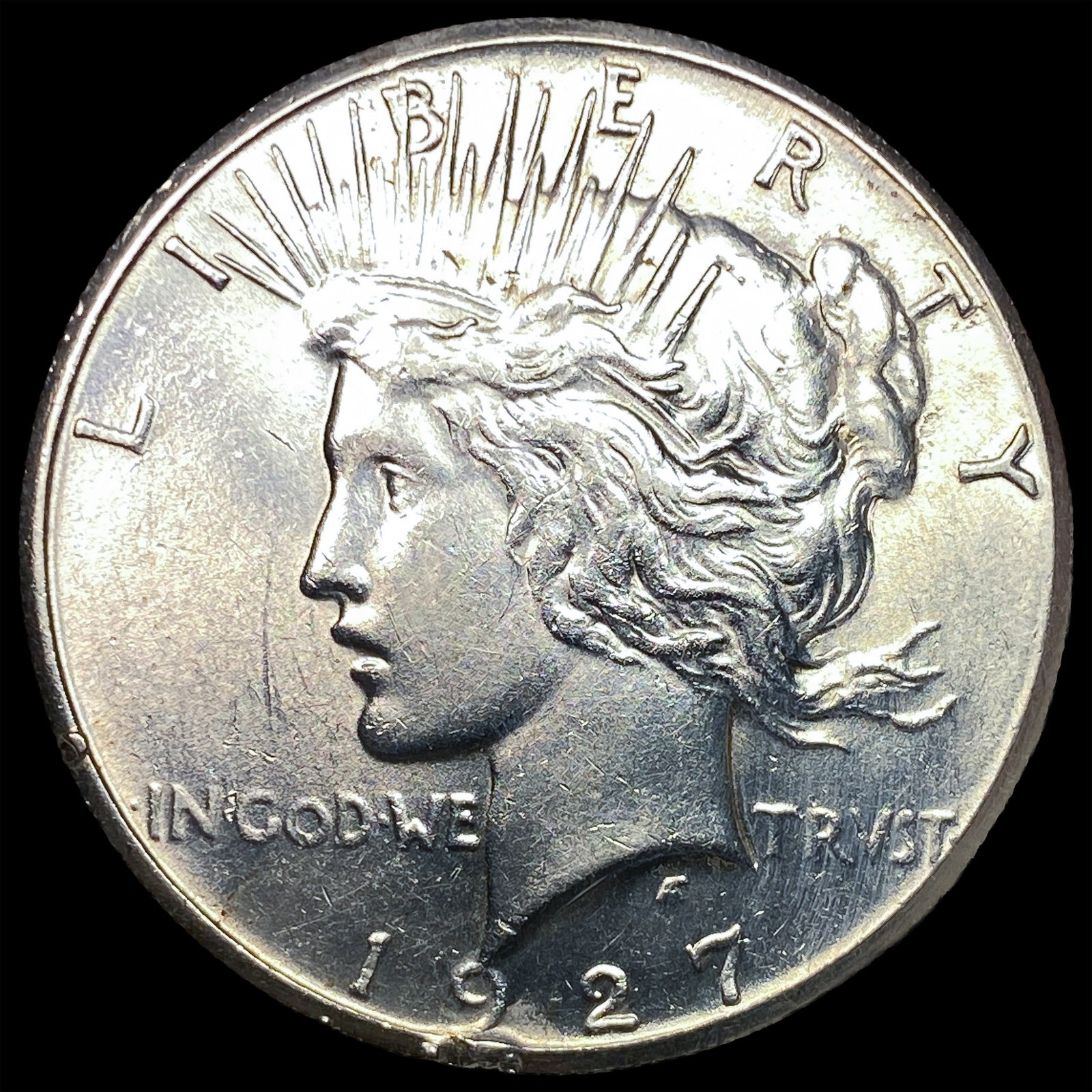 1927 Silver Peace Dollar CLOSELY UNCIRCULATED: 1927 Silver Peace Dollar CLOSELY UNCIRCULATED