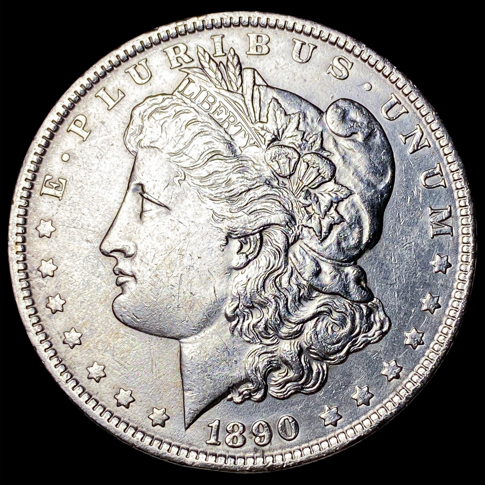 1890 Silver Morgan Dollar CLOSELY UNCIRCULATED: 1890 Silver Morgan Dollar CLOSELY UNCIRCULATED