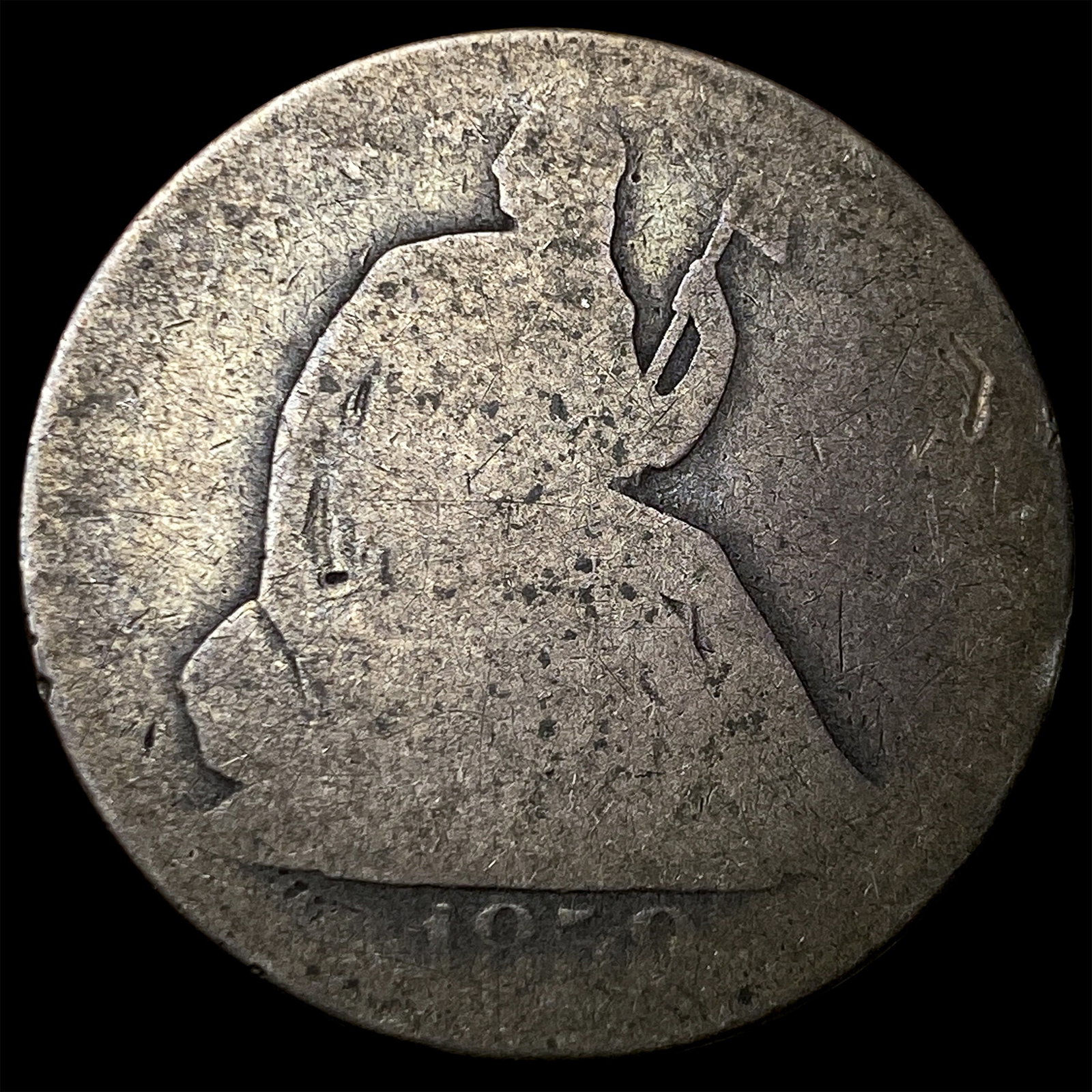 1858-O Silver Seated Liberty Half Dollar NICELY CIRCULATED: 1858-O Silver Seated Liberty Half Dollar NICELY CIRCULATED