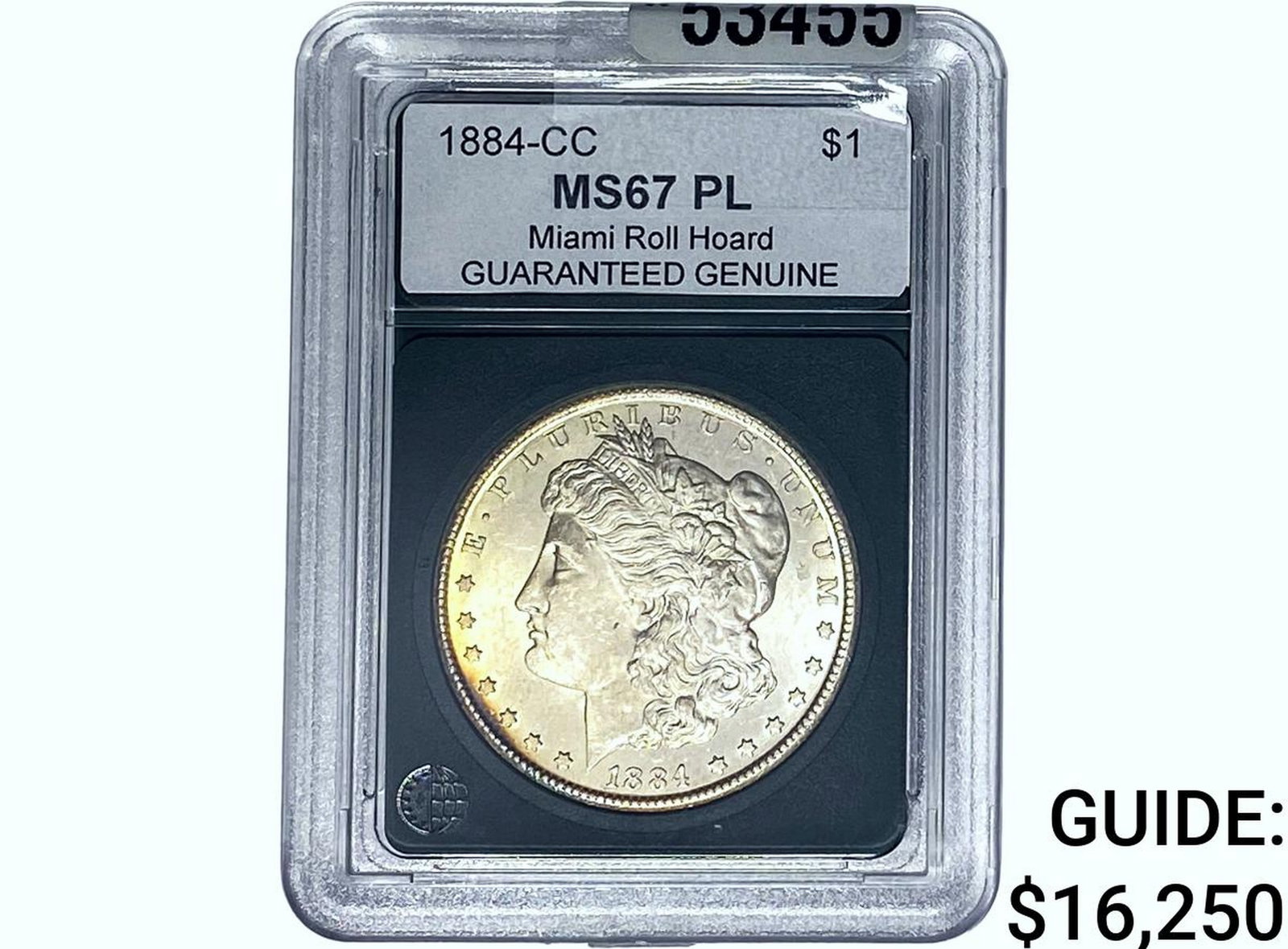 1884-CC Morgan Silver Dollar GG MS67 PL: 1884-CC Morgan Silver Dollar GG MS67 PL