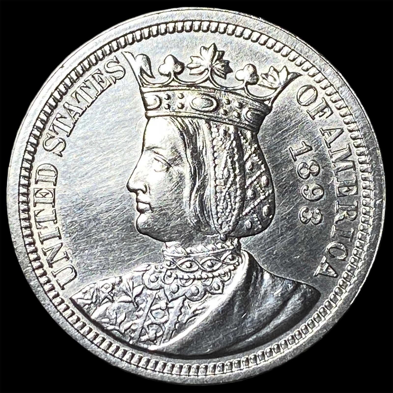 1893 Isabella Quarter UNCIRCULATED: 1893 Isabella Quarter UNCIRCULATED