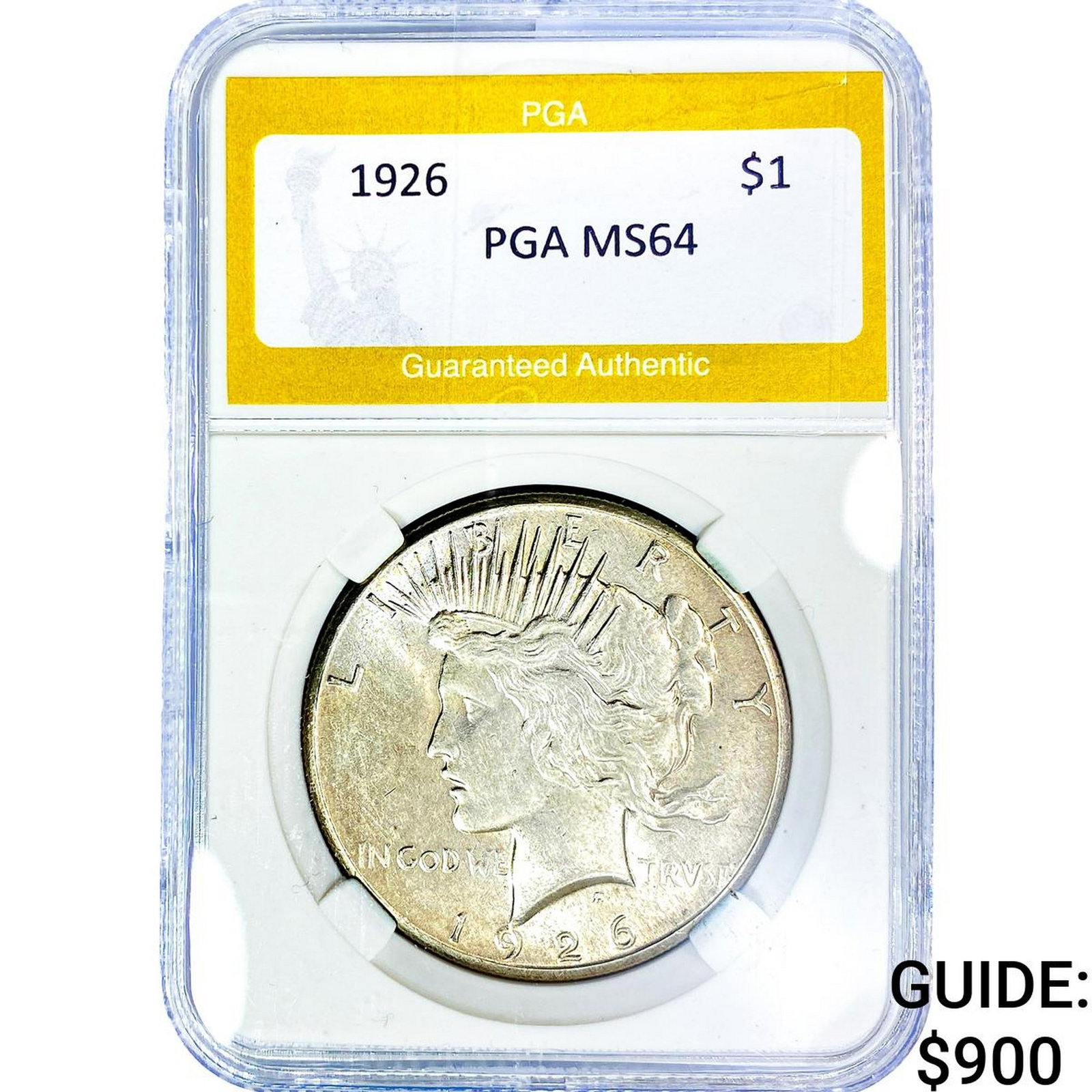 1926 Silver Peace Dollar PGA MS64 (1 of 2)