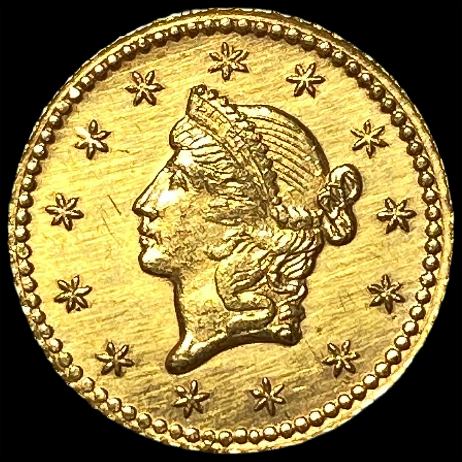1853 Gold $1 Type 1 UNCIRCULATED: 1853 Gold $1 Type 1 UNCIRCULATED