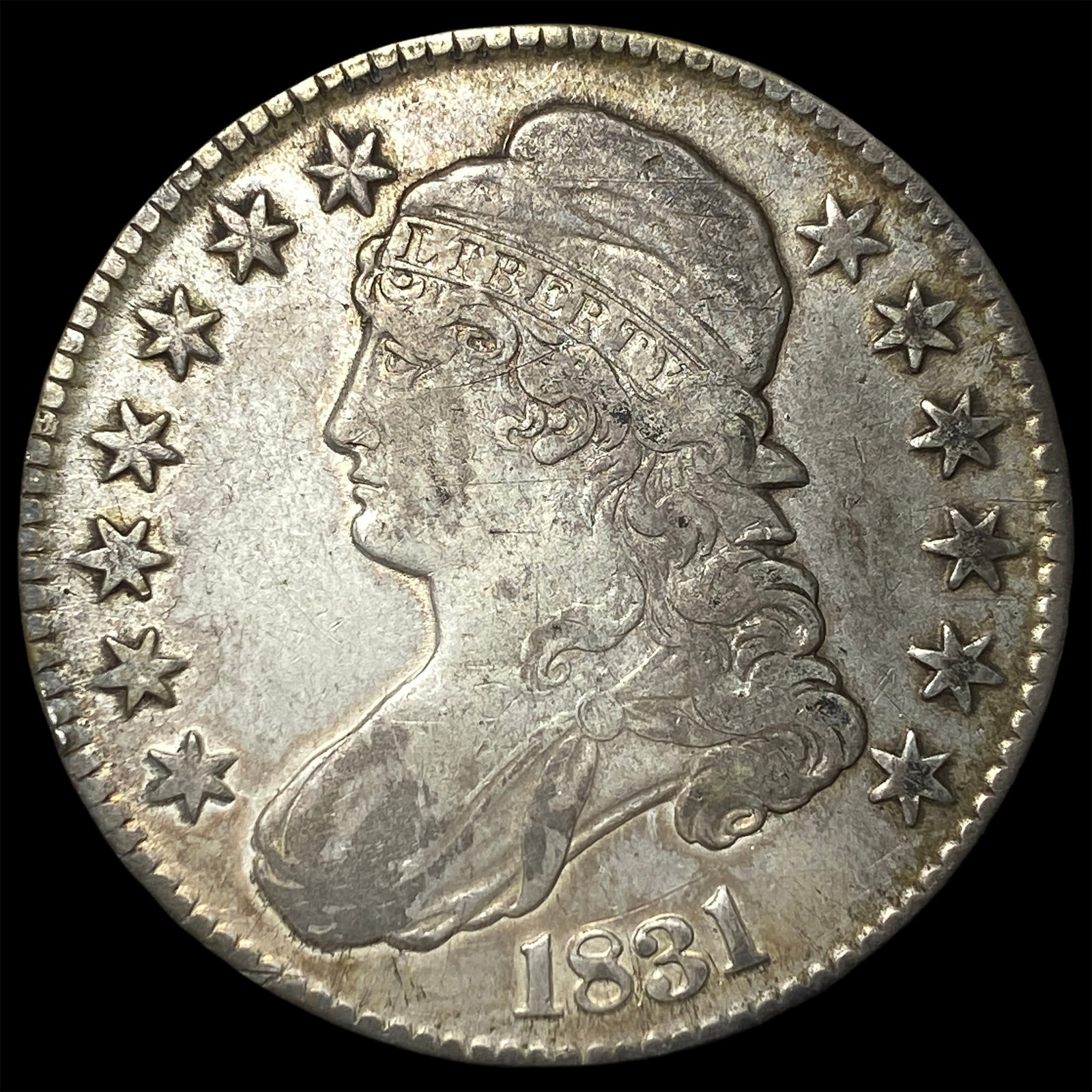 1831 Capped Bust Half Dollar LIGHTLY CIRCULATED: 1831 Capped Bust Half Dollar LIGHTLY CIRCULATED