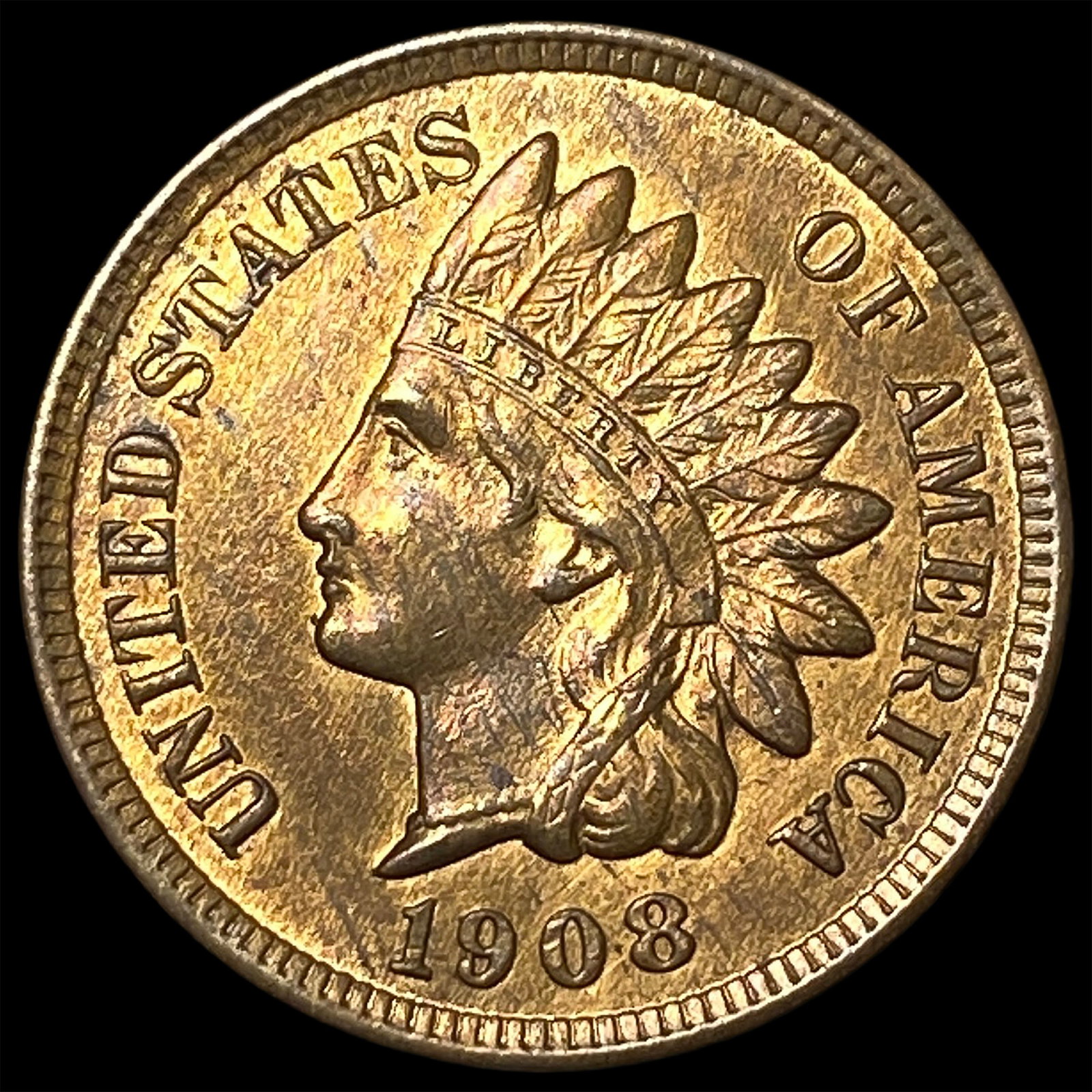 1908 Indian Head Cent UNCIRCULATED (1 of 2)