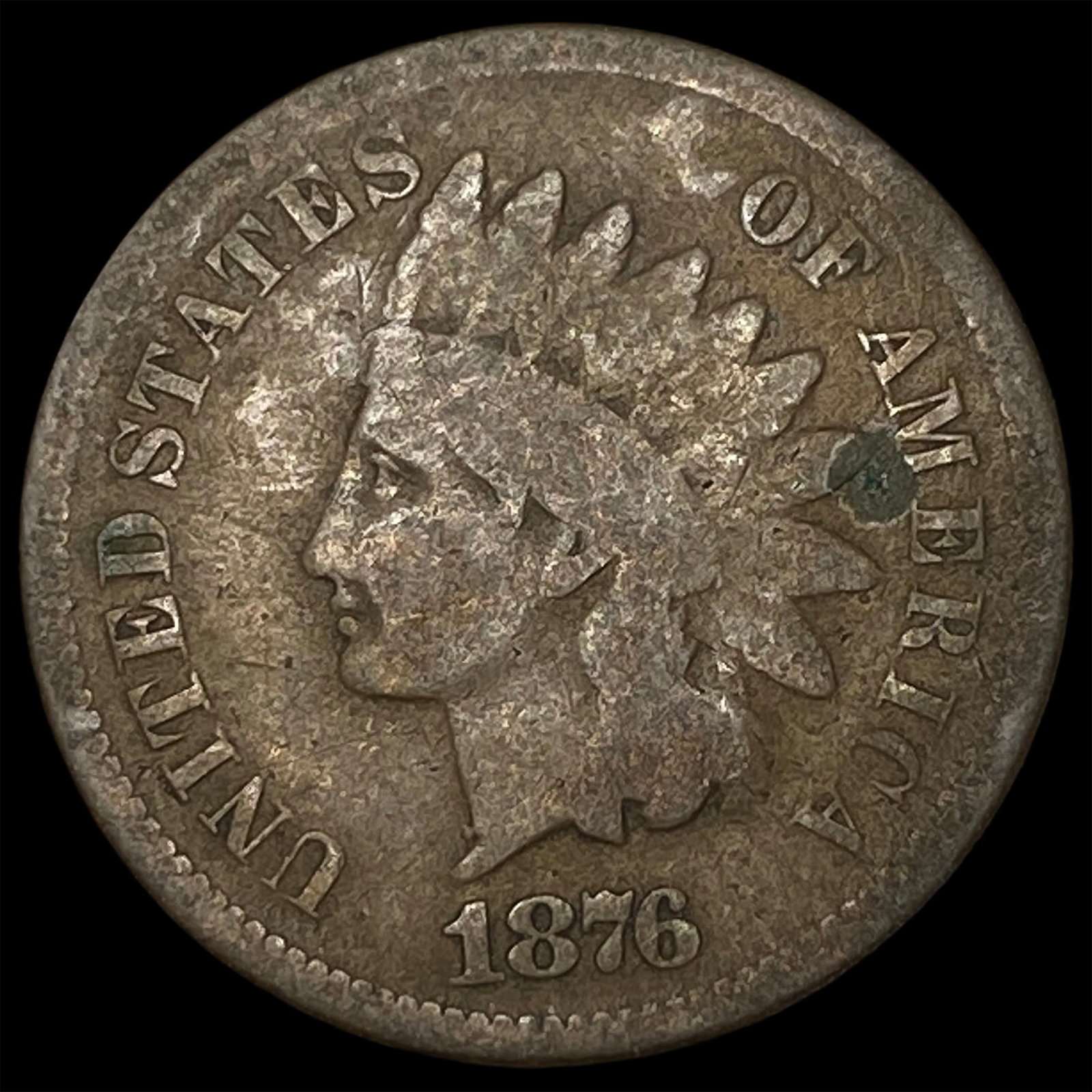 1876 Indian Head Cent NICELY CIRCULATED: 1876 Indian Head Cent NICELY CIRCULATED