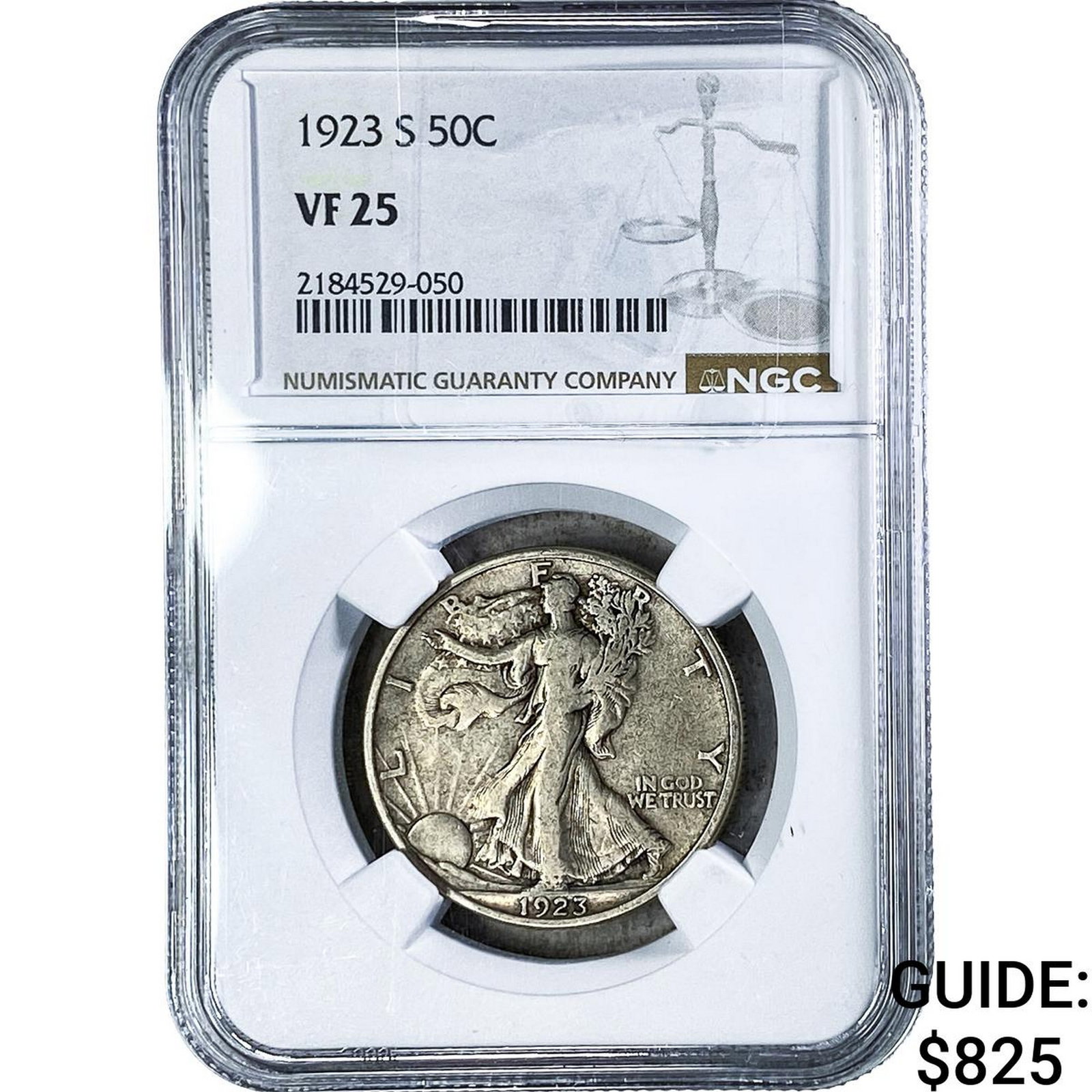 1923-S Walking Liberty Half Dollar NGC VF25 (1 of 2)