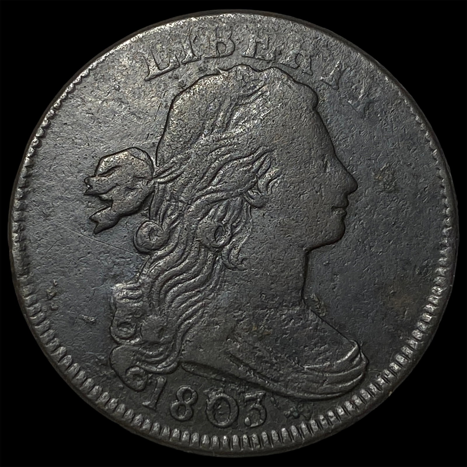 1803 Draped Bust Large Cent LIGHTLY CIRCULATED: 1803 Draped Bust Large Cent LIGHTLY CIRCULATED