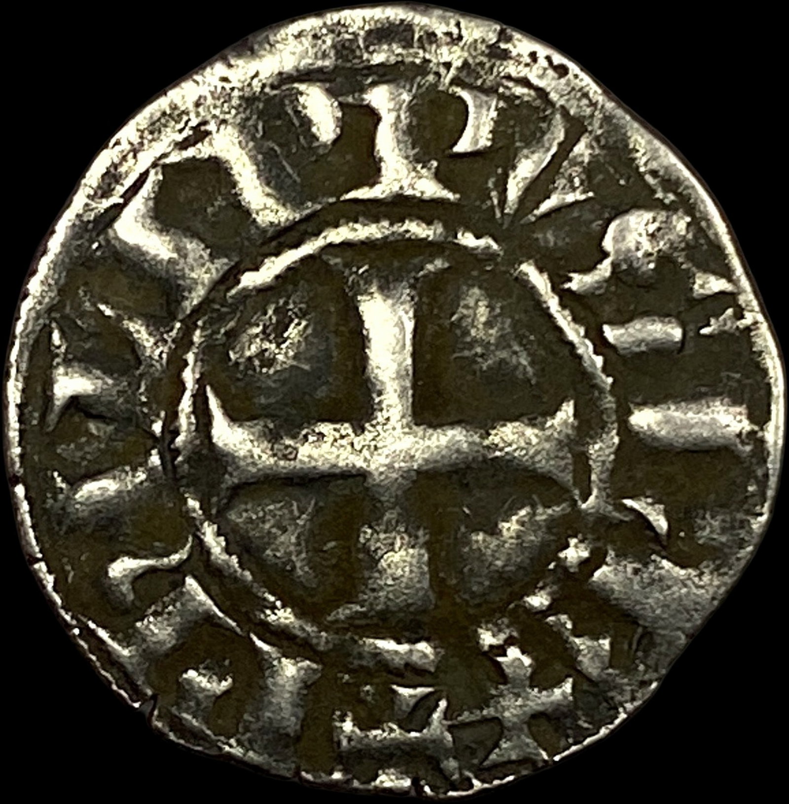 1297-1301 Greece Frankish Crusader Silver Denier NEARLY UNCIRCULATED (1 of 2)