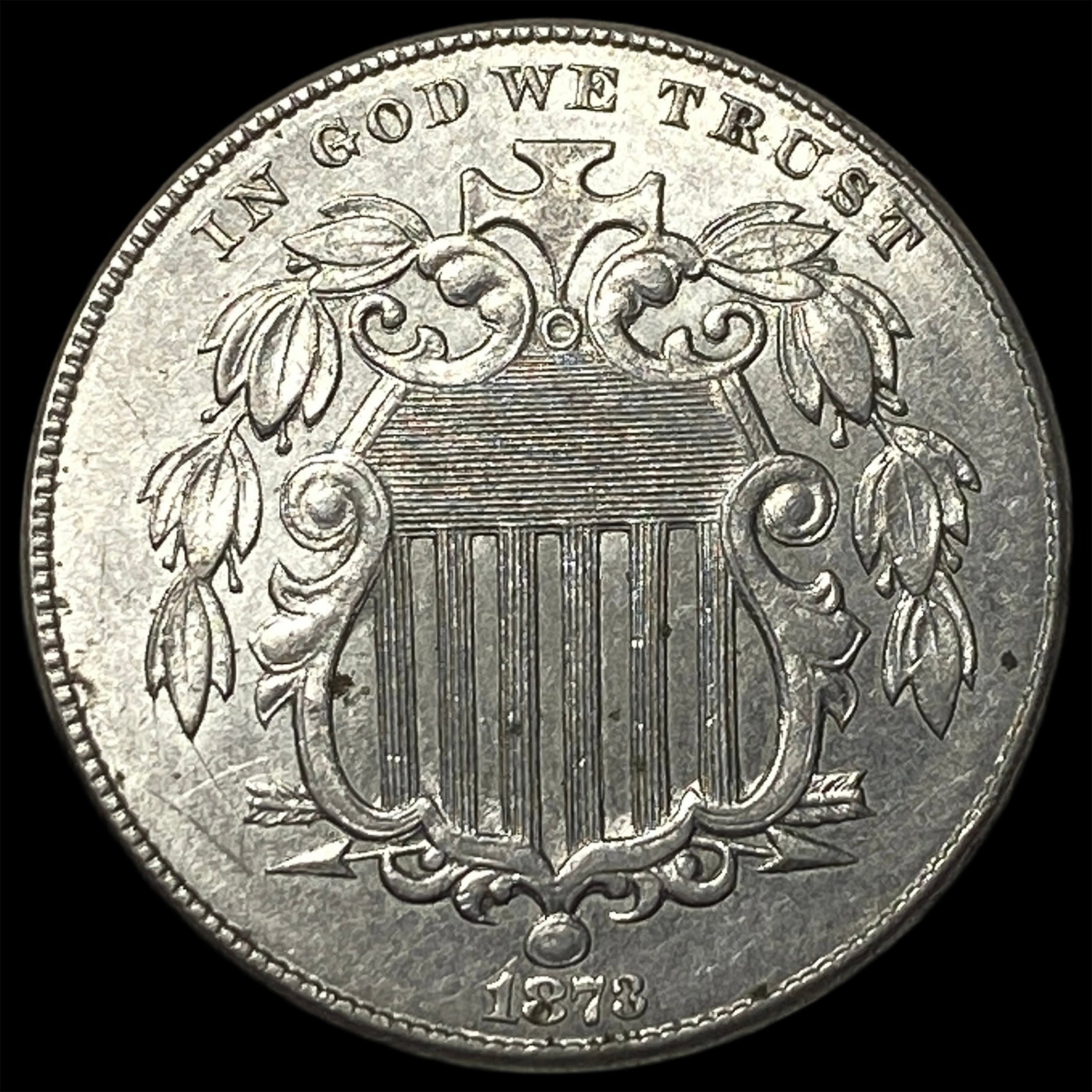1873 Shield Nickel UNCIRCULATED (1 of 2)
