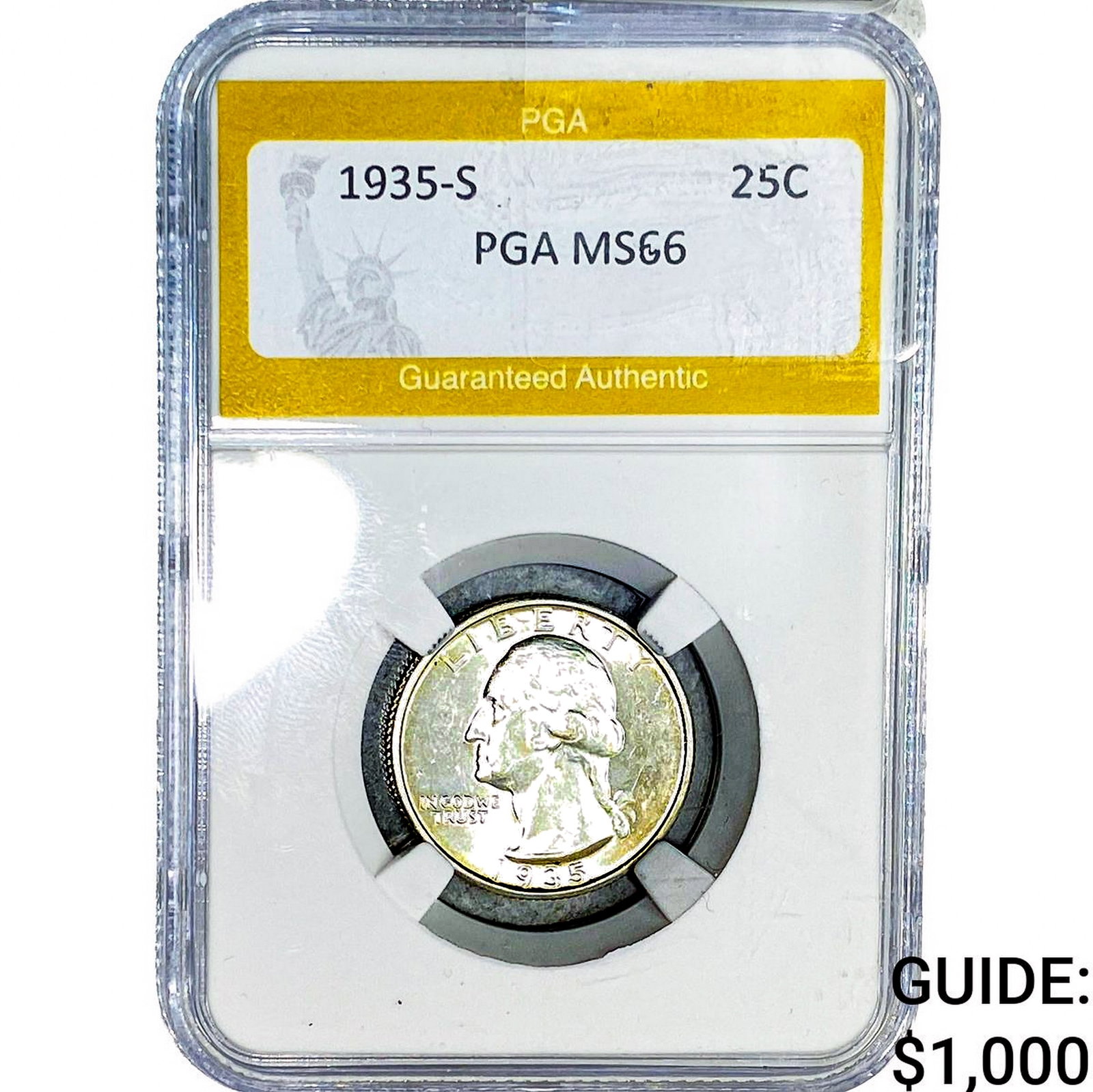 1935-S Washington Silver Quarter PGA MS66 (1 of 2)
