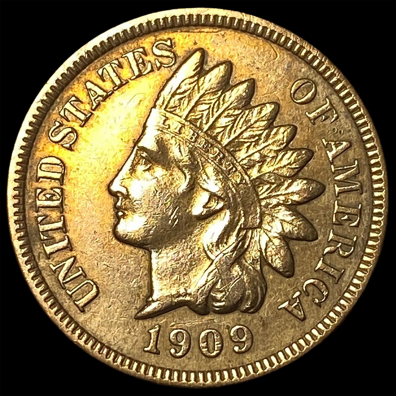 1909-S Indian Head Cent CLOSELY UNCIRCULATED (1 of 2)