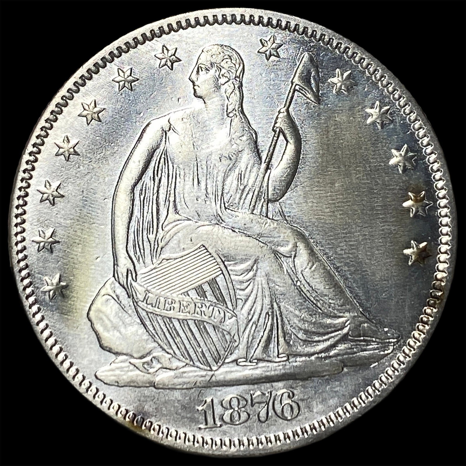 1876 Seated Liberty Half Dollar UNCIRCULATED: 1876 Seated Liberty Half Dollar UNCIRCULATED