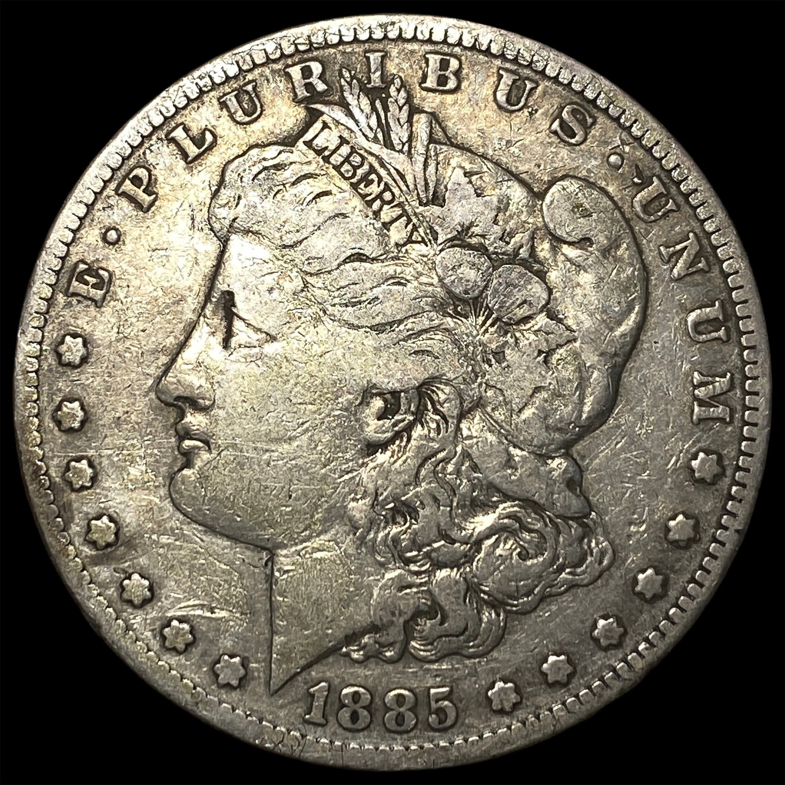 1885 Silver Morgan Dollar LIGHTLY CIRCULATED: 1885 Silver Morgan Dollar LIGHTLY CIRCULATED
