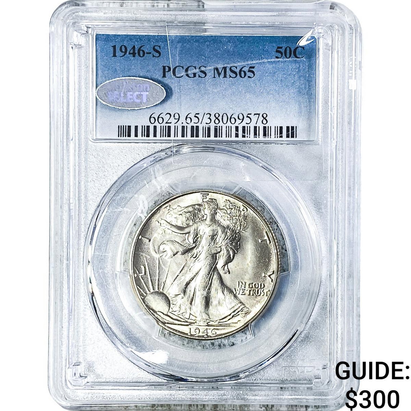 1946-S Walking Liberty Half Dollar PCGS MS65: 1946-S Walking Liberty Half Dollar PCGS MS65