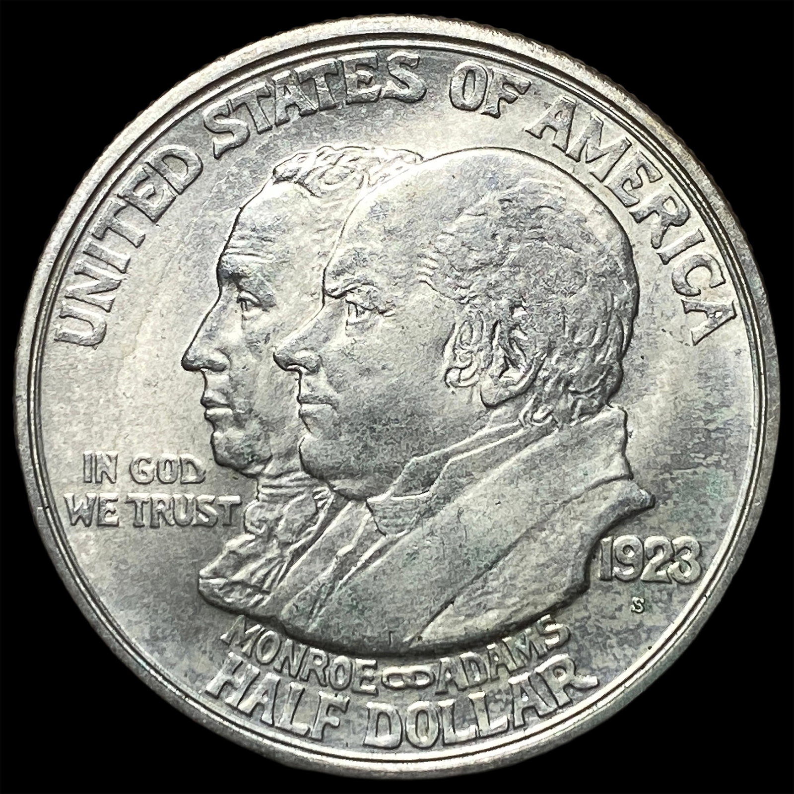1923-S Silver Monroe Doctrine Centennial Half Dollar CHOICE BU (1 of 2)