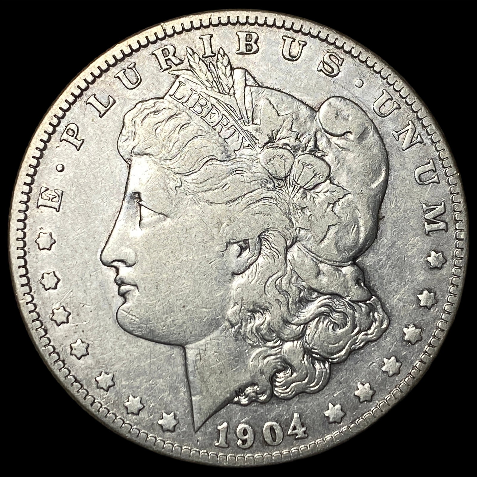 1904-S Silver Morgan Dollar NEARLY UNCIRCULATED: 1904-S Silver Morgan Dollar NEARLY UNCIRCULATED