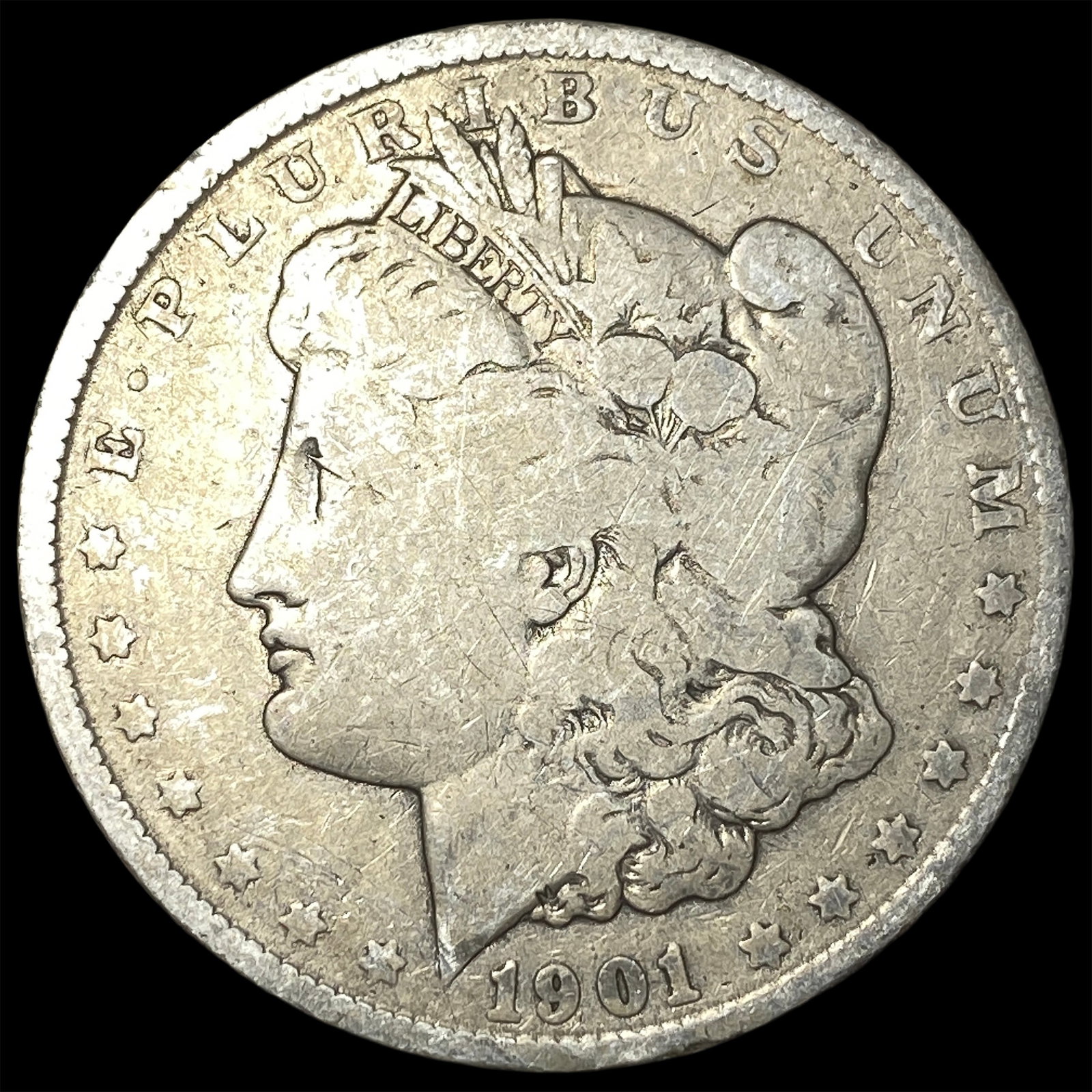 1901 Morgan Silver Dollar NICELY CIRCULATED: 1901 Morgan Silver Dollar NICELY CIRCULATED
