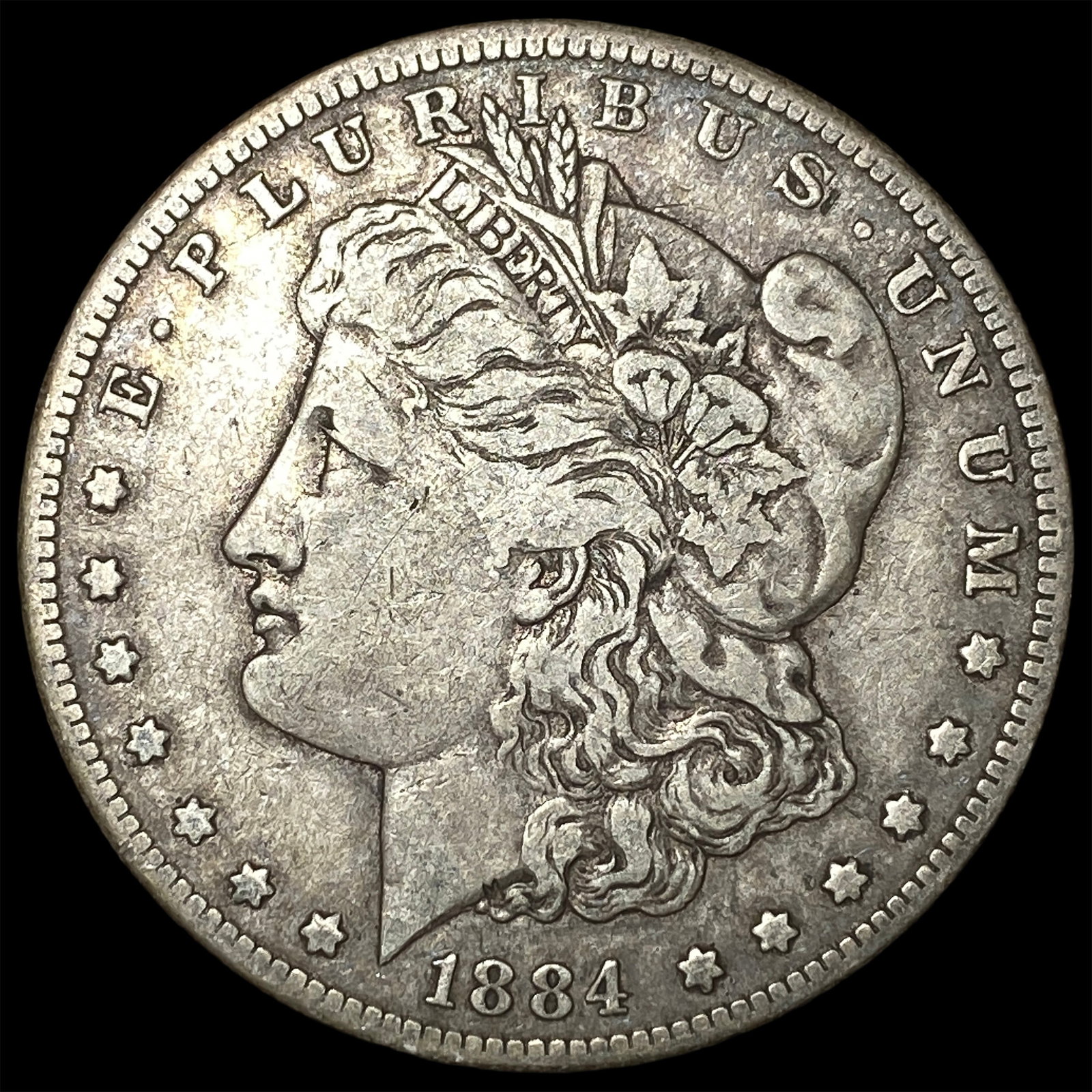 1884-S Silver Morgan Dollar LIGHTLY CIRCULATED: 1884-S Silver Morgan Dollar LIGHTLY CIRCULATED