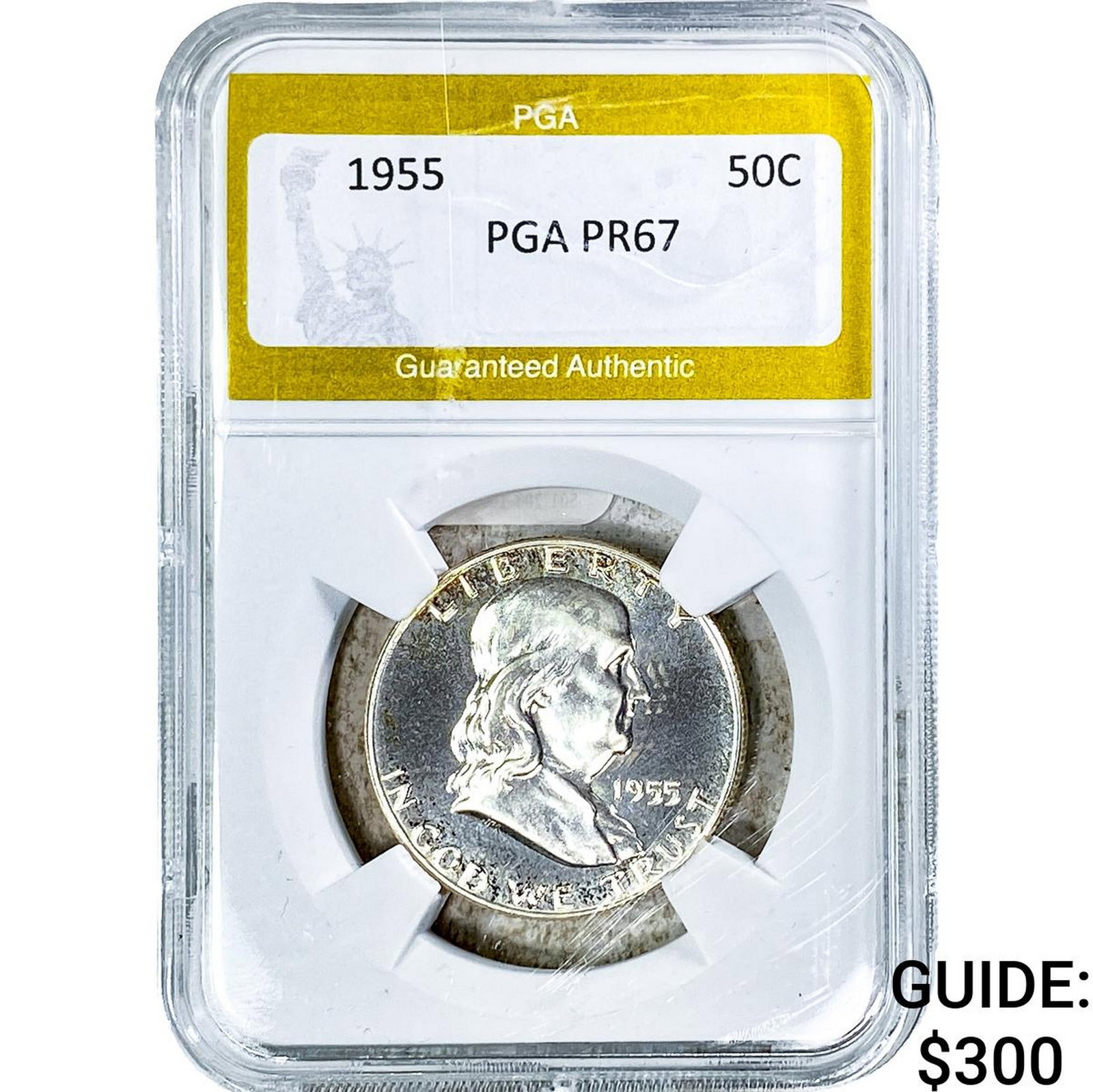 1955 Franklin Half Dollar PGA PR67: 1955 Franklin Half Dollar PGA PR67