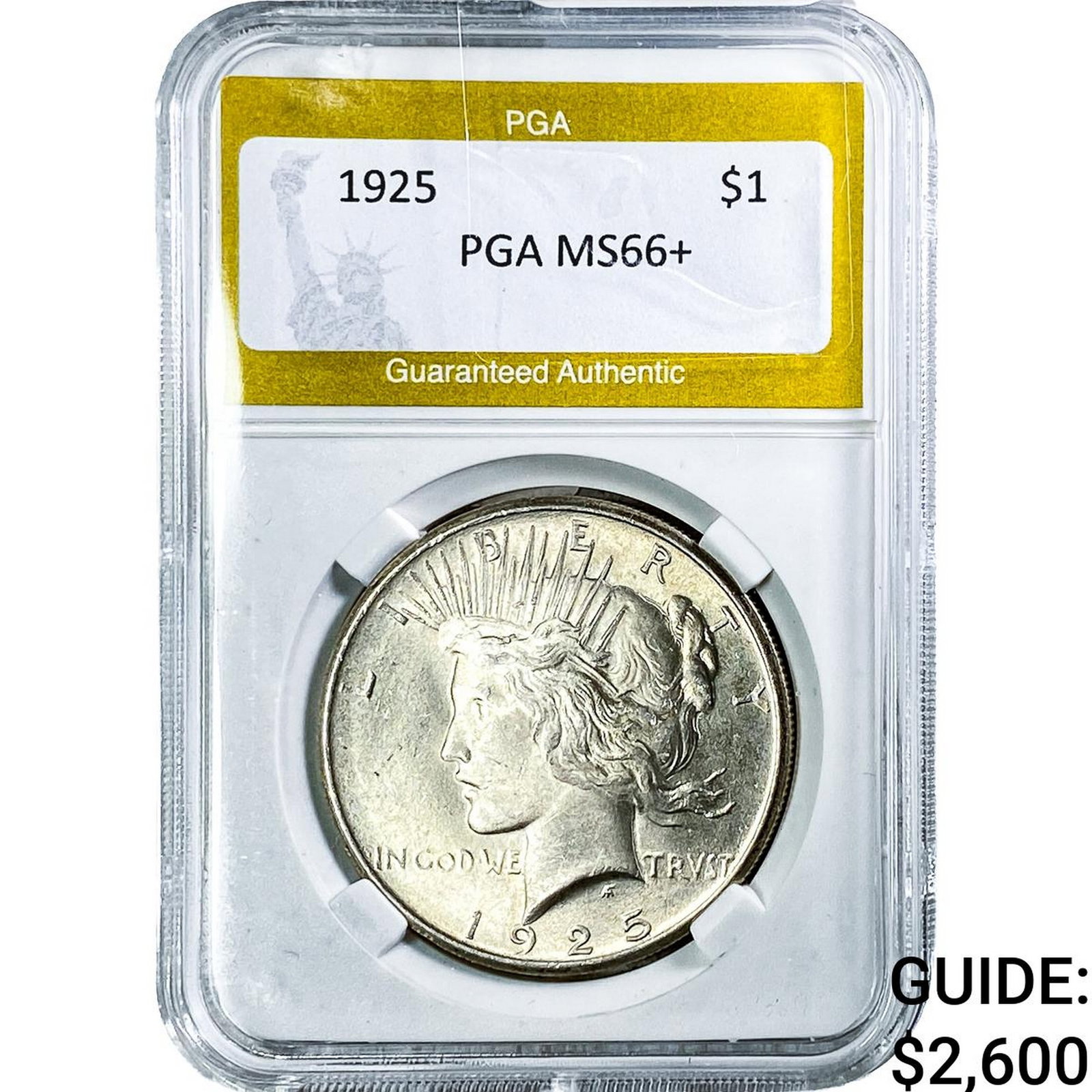 1925 Silver Peace Dollar PGA MS66+ (1 of 2)