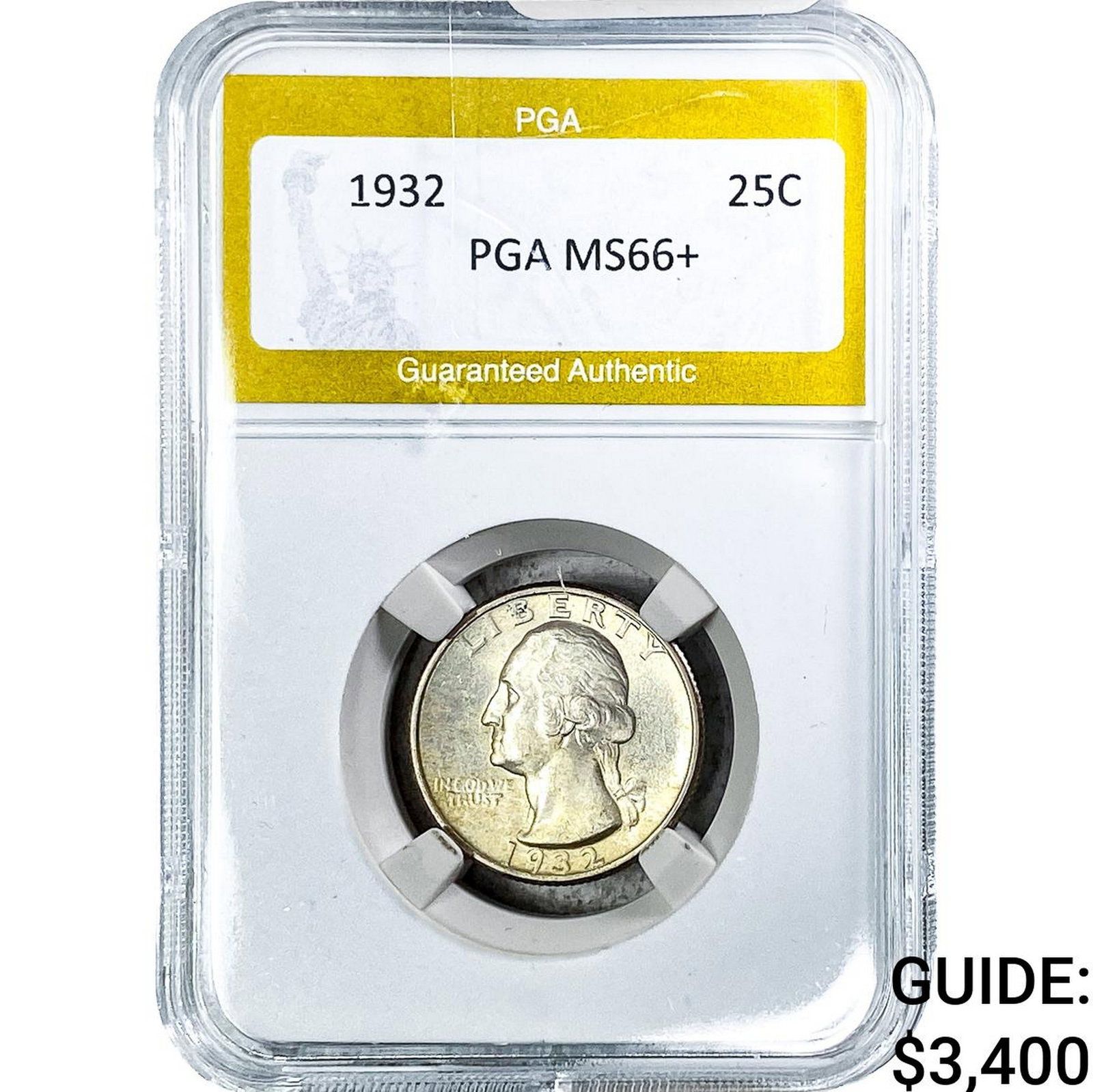 1932 Washington Silver Quarter PGA MS66+: 1932 Washington Silver Quarter PGA MS66+