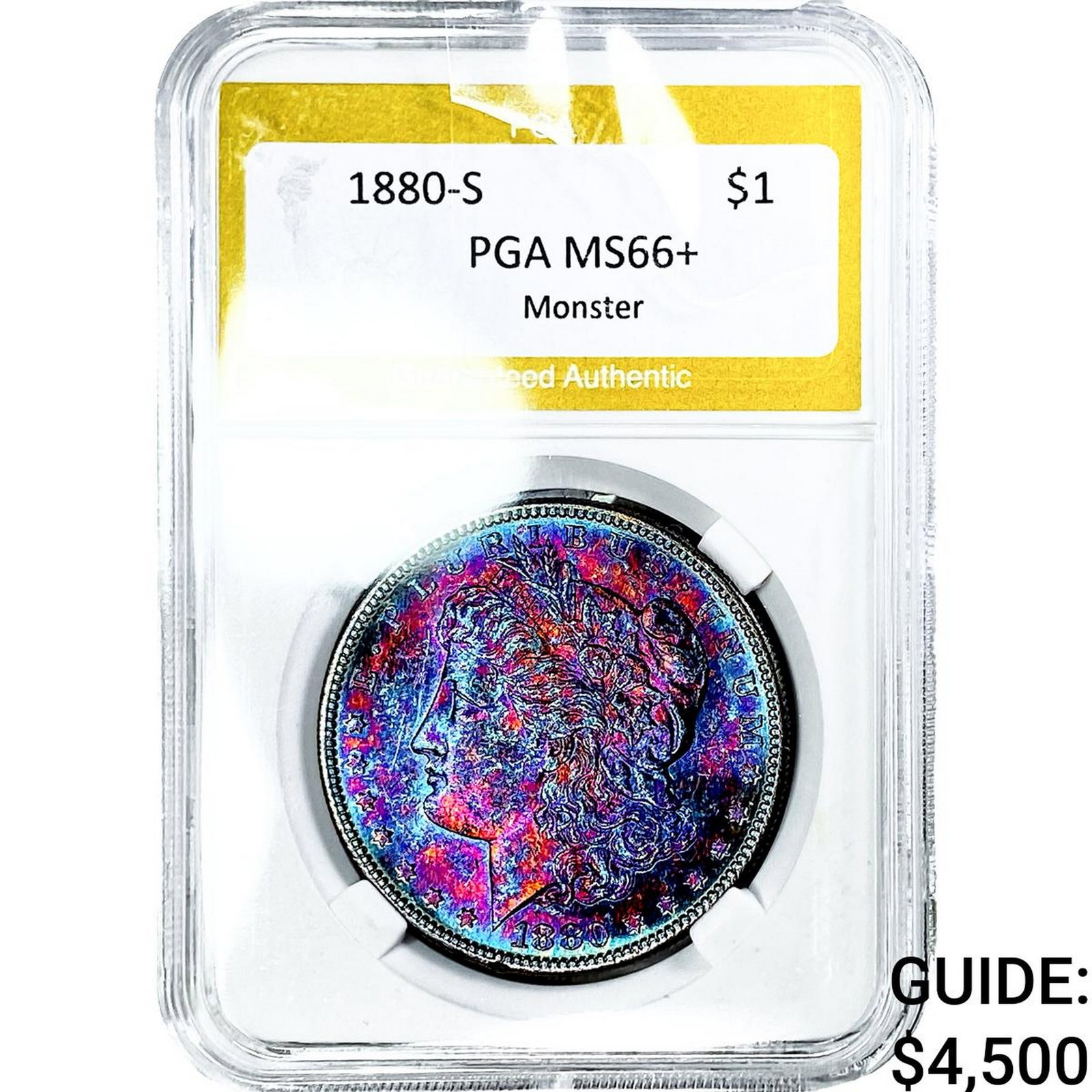 1880-S Morgan Silver Dollar PGA MS66+ Monster (1 of 2)