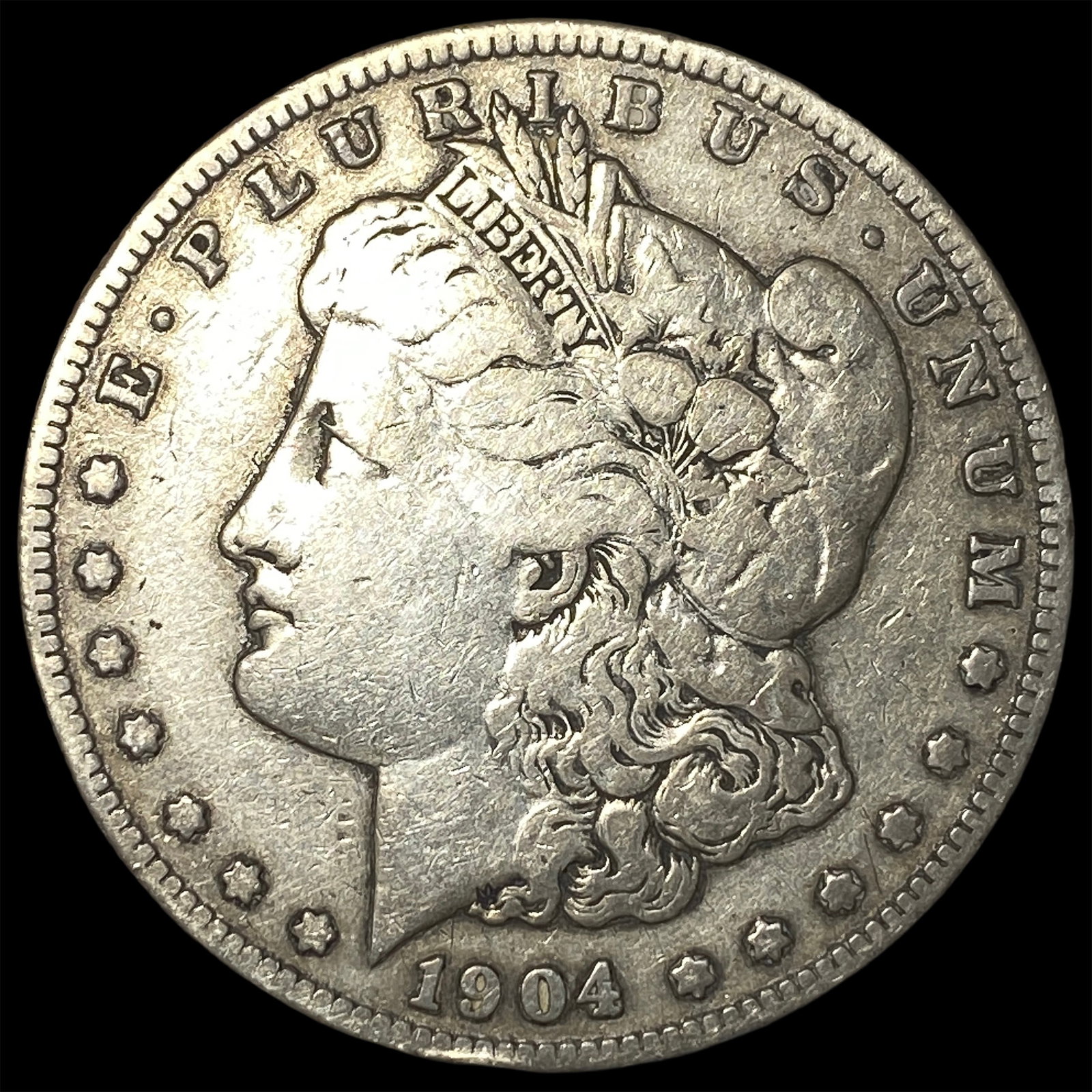 1904-S Silver Morgan Dollar LIGHTLY CIRCULATED: 1904-S Silver Morgan Dollar LIGHTLY CIRCULATED