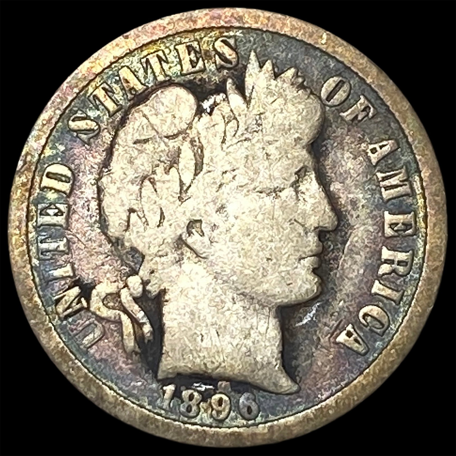 1896-O Silver Barber Dime NICELY CIRCULATED: 1896-O Silver Barber Dime NICELY CIRCULATED