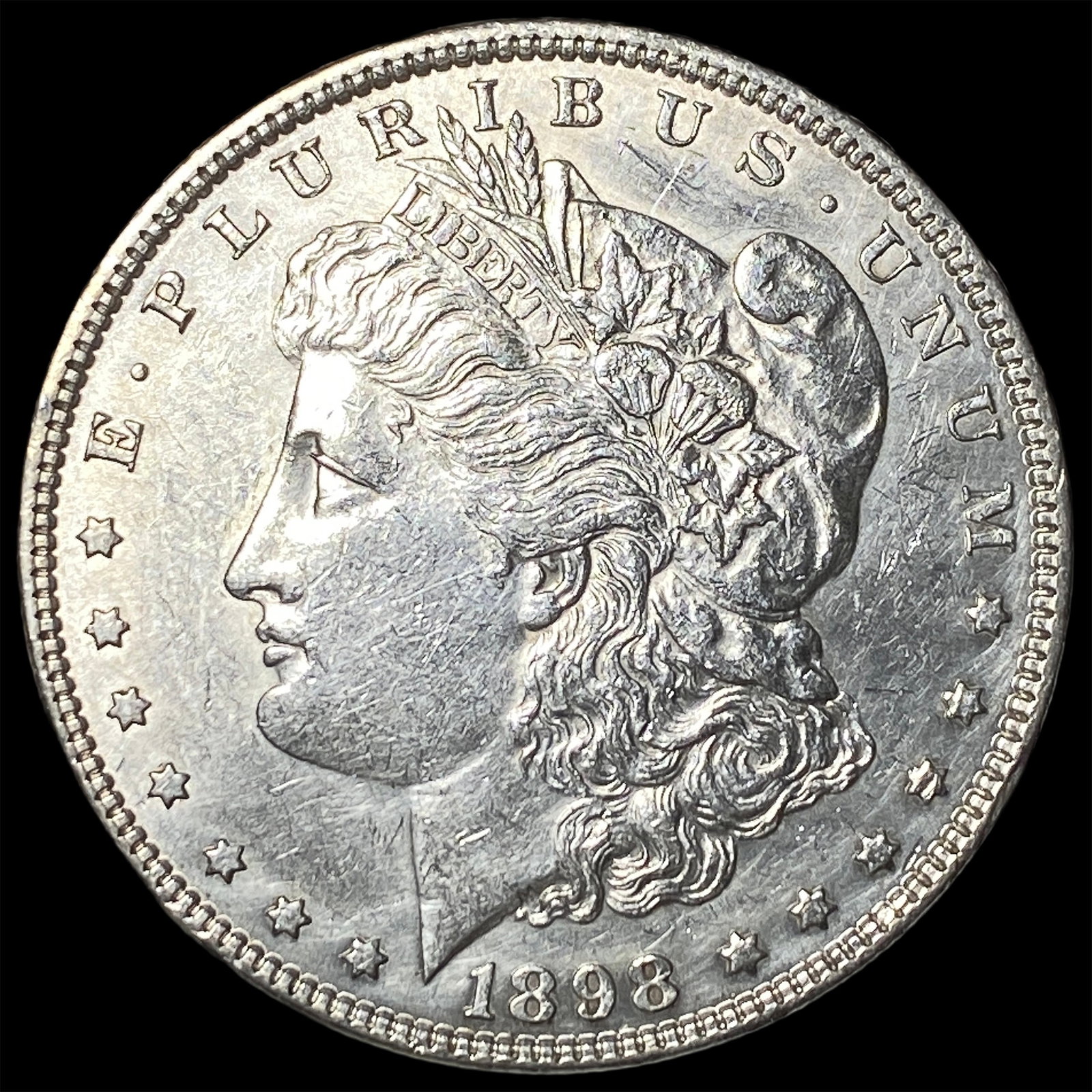 1898 Morgan Silver Dollar CLOSELY UNCIRCULATED: 1898 Morgan Silver Dollar CLOSELY UNCIRCULATED