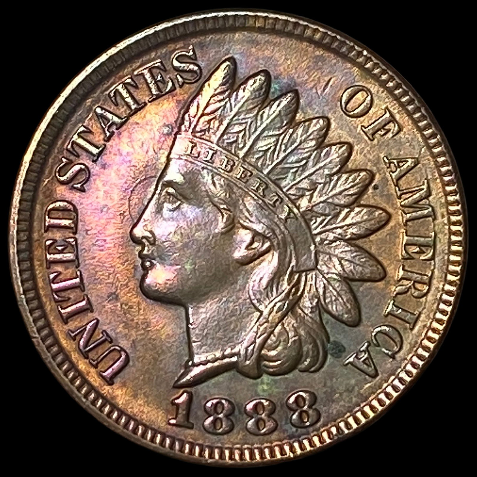 1888 Indian Head Cent CLOSELY UNCIRCULATED (1 of 2)