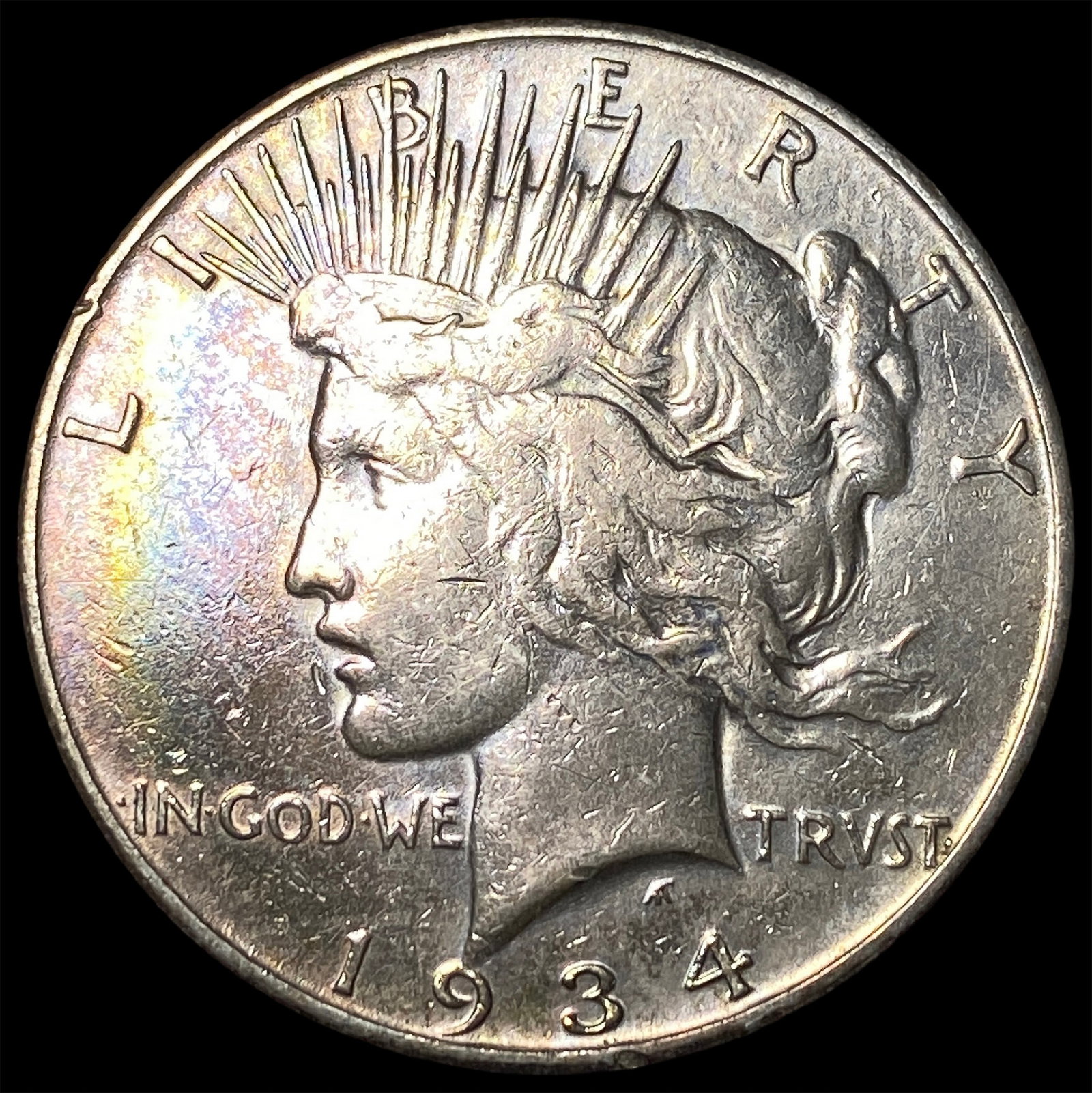 1934 Peace Silver Dollar NEARLY UNCIRCULATED (1 of 2)