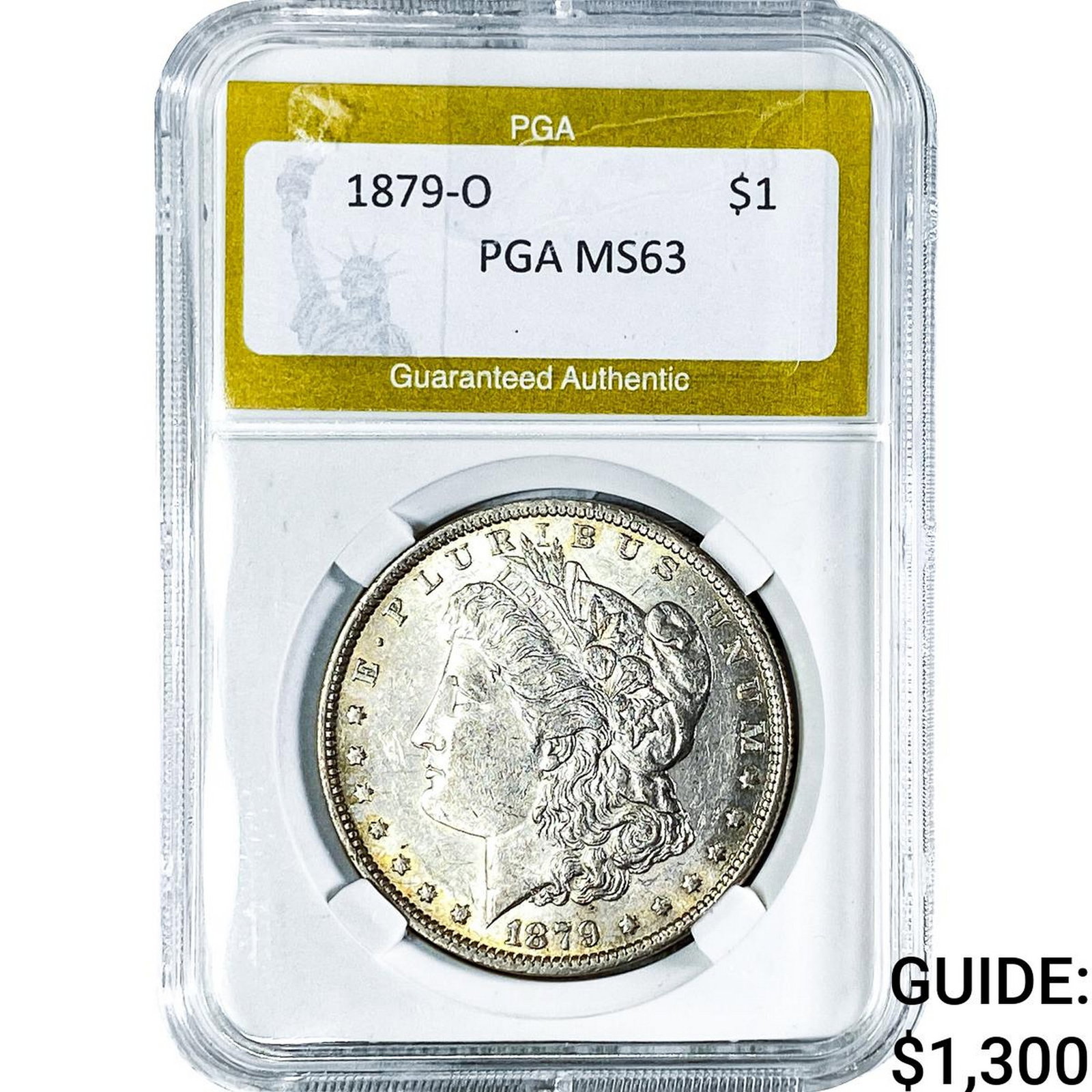 1879-O Morgan Silver Dollar PGA MS63: 1879-O Morgan Silver Dollar PGA MS63