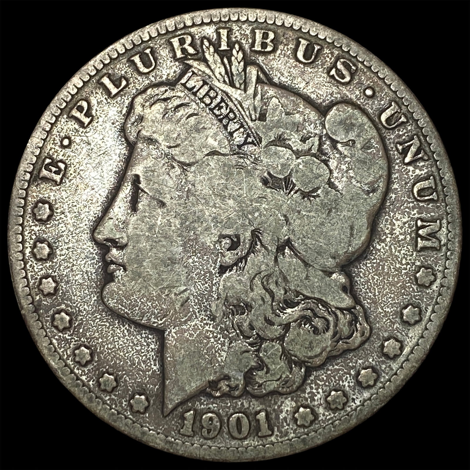 1901-S Silver Morgan Dollar NICELY CIRCULATED: 1901-S Silver Morgan Dollar NICELY CIRCULATED