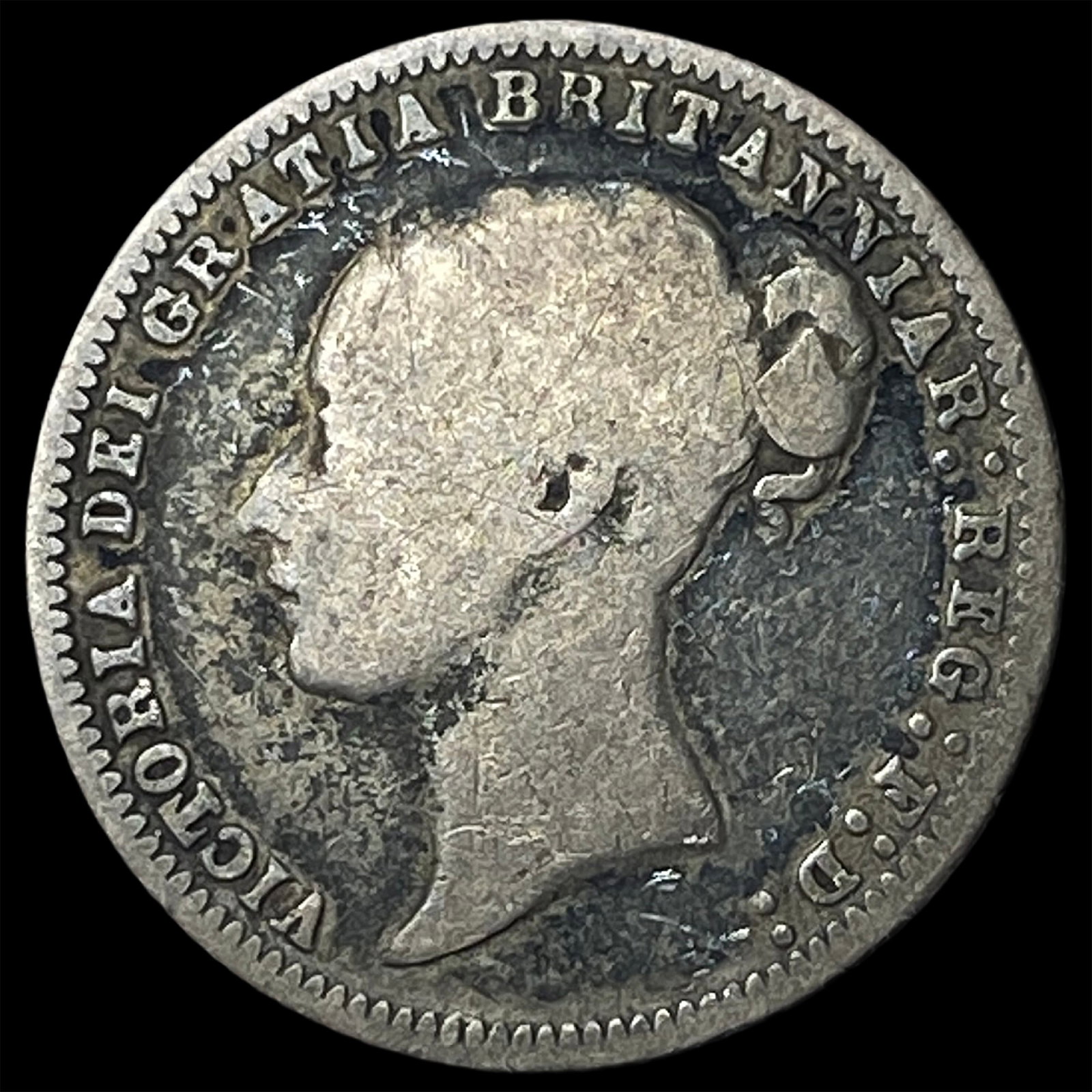 1879 Great Britain Silver 6 Pence (1 of 2)