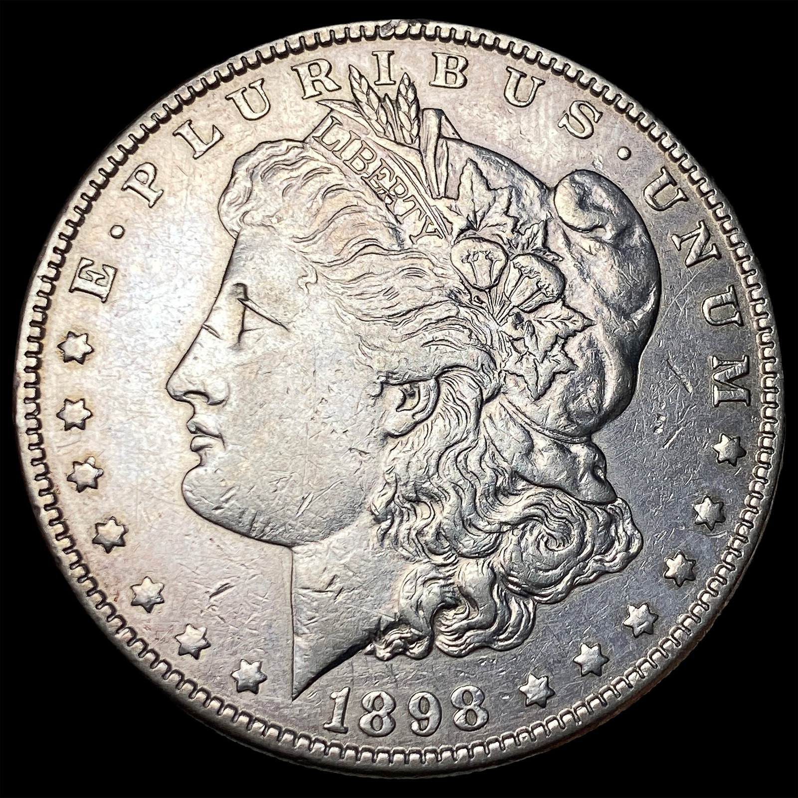 1898 Morgan Silver Dollar NEARLY UNCIRCULATED: 1898 Morgan Silver Dollar NEARLY UNCIRCULATED