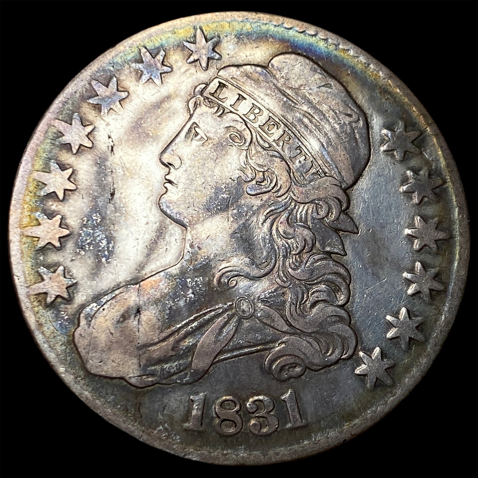 1831 Capped Bust Half Dollar ABOUT UNCIRCULATED: 1831 Capped Bust Half Dollar ABOUT UNCIRCULATED