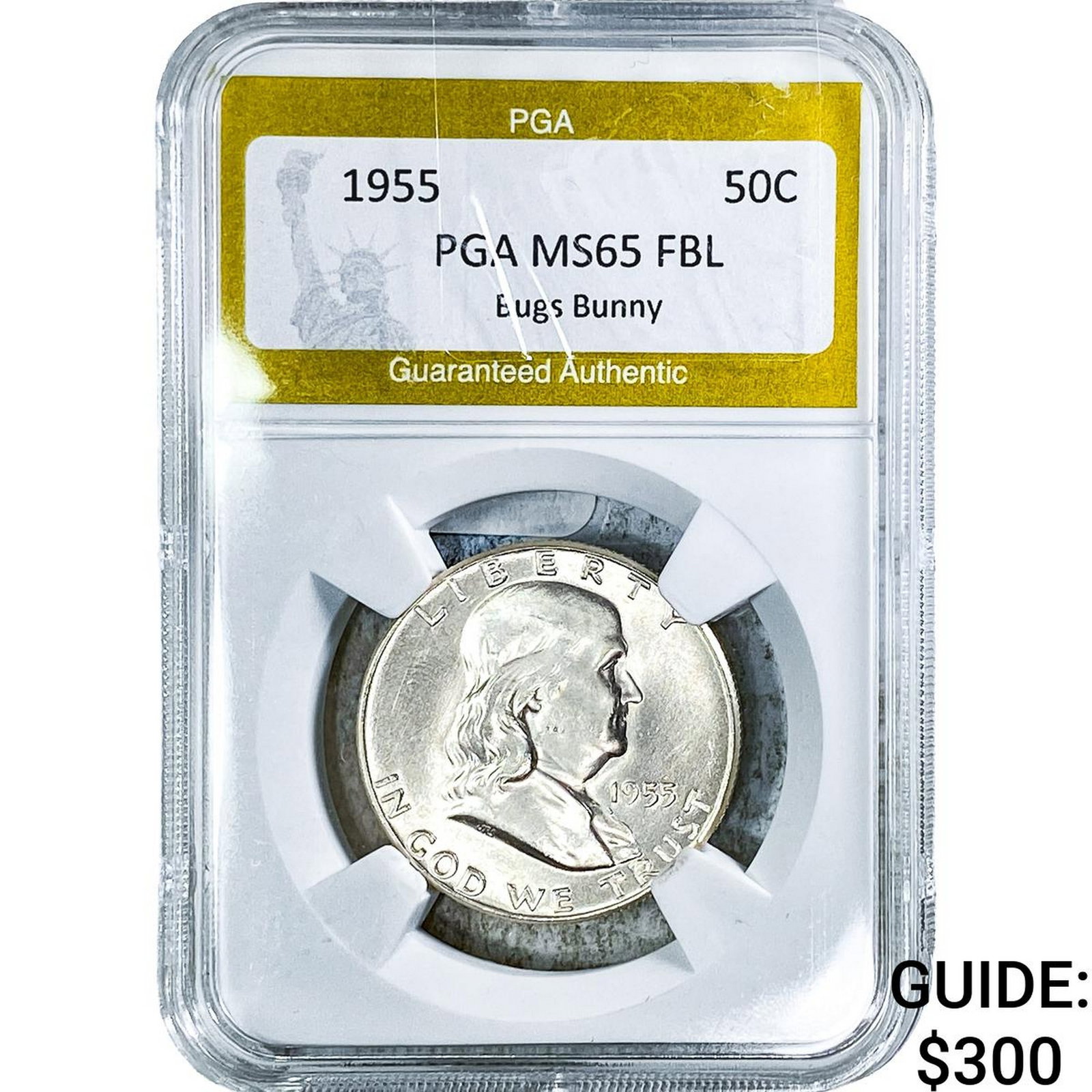 1955 Franklin Half Dollar PGA MS65 PL (1 of 2)