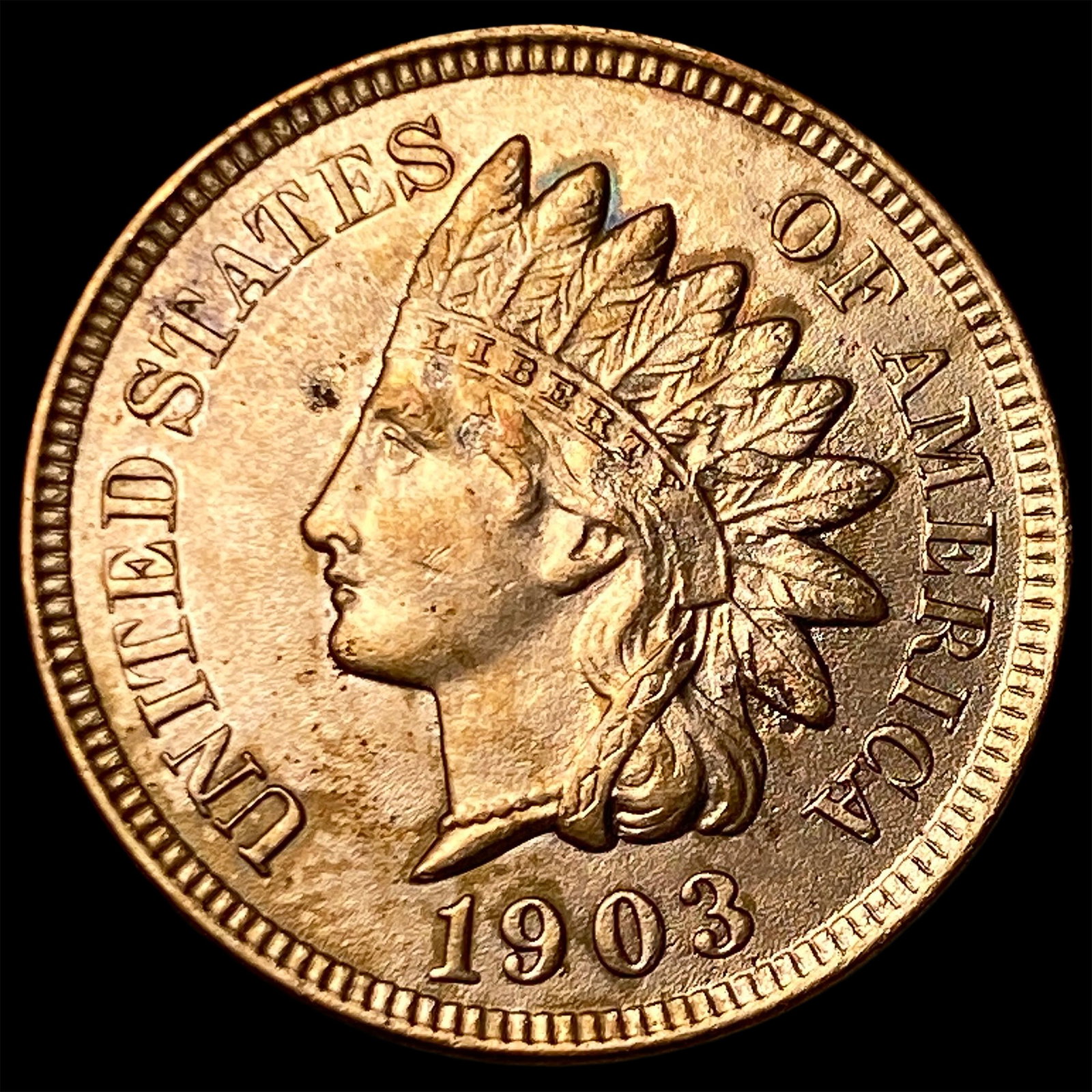 1903 Indian Head Cent CLOSELY UNCIRCULATED: 1903 Indian Head Cent CLOSELY UNCIRCULATED