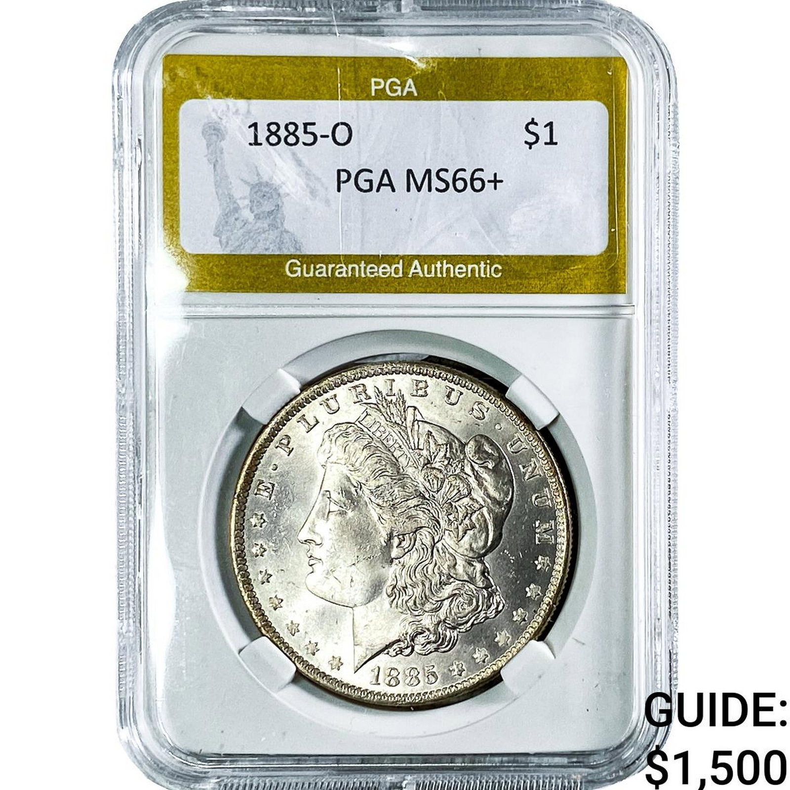 1885-O Morgan Silver Dollar PGA MS66+ (1 of 2)
