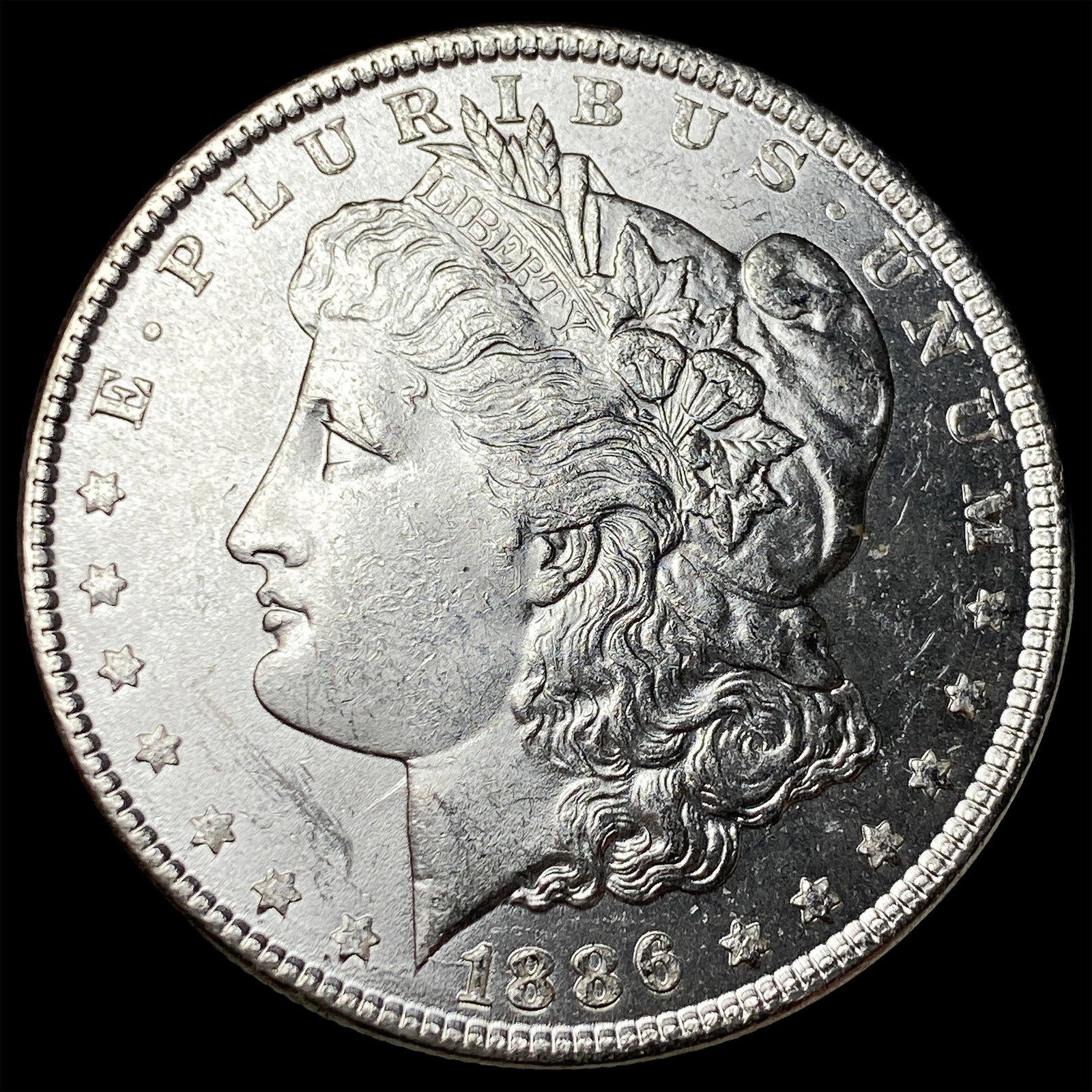 1886-S Silver Morgan Dollar CLOSELY UNCIRCULATED: 1886-S Silver Morgan Dollar CLOSELY UNCIRCULATED