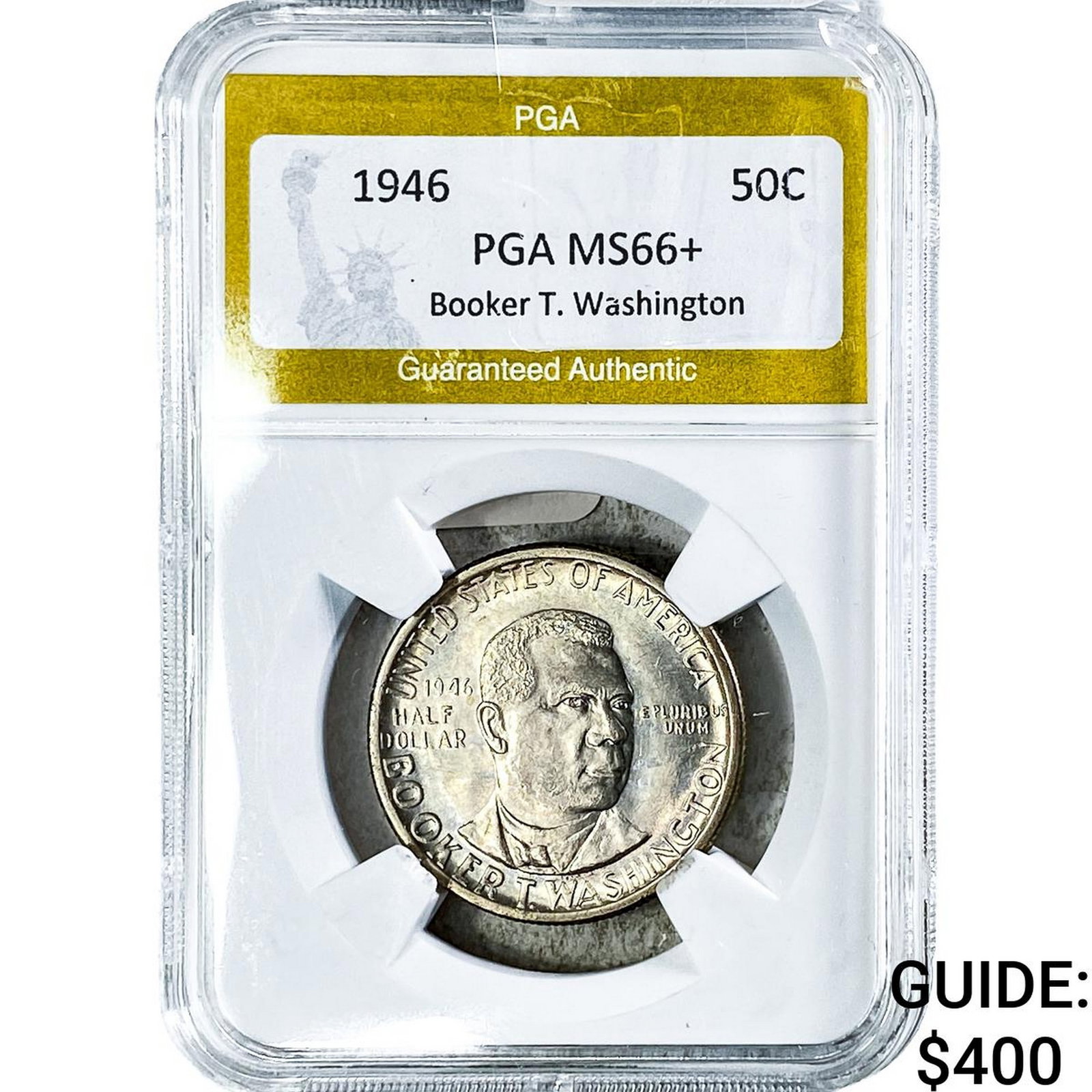 1946 Booker T Half Dollar PGA MS66+: 1946 Booker T Half Dollar PGA MS66+