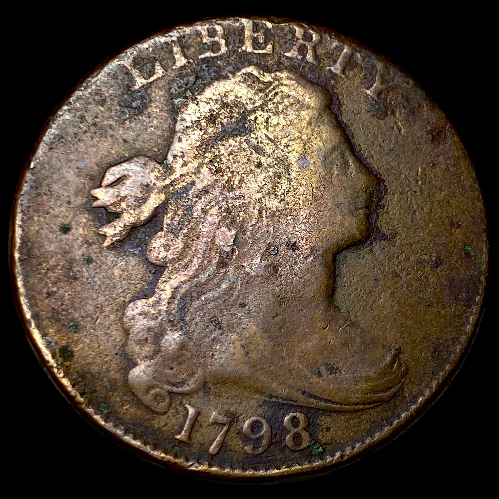1798 Large Cent Draped Bust NICELY CIRCULATED (1 of 2)