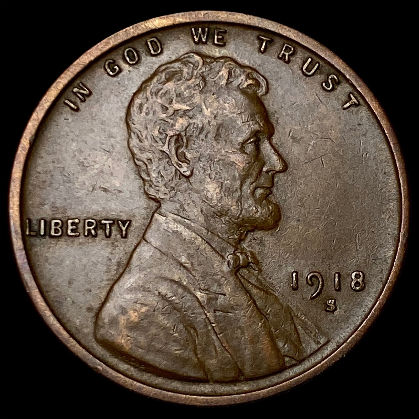 1918-S Lincoln Wheat Cent CLOSELY UNCIRCULATED (1 of 2)