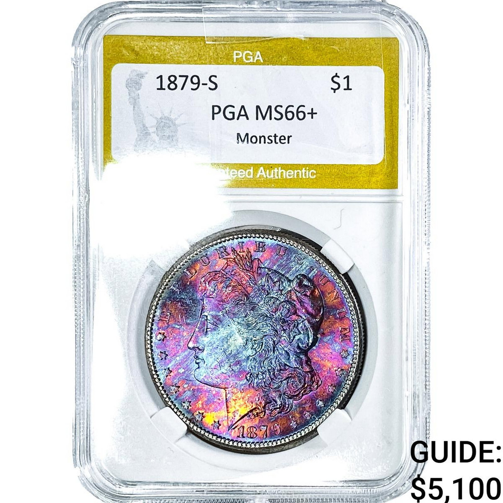 1879-S Morgan Silver Dollar PGA MS66+ Monster (1 of 2)