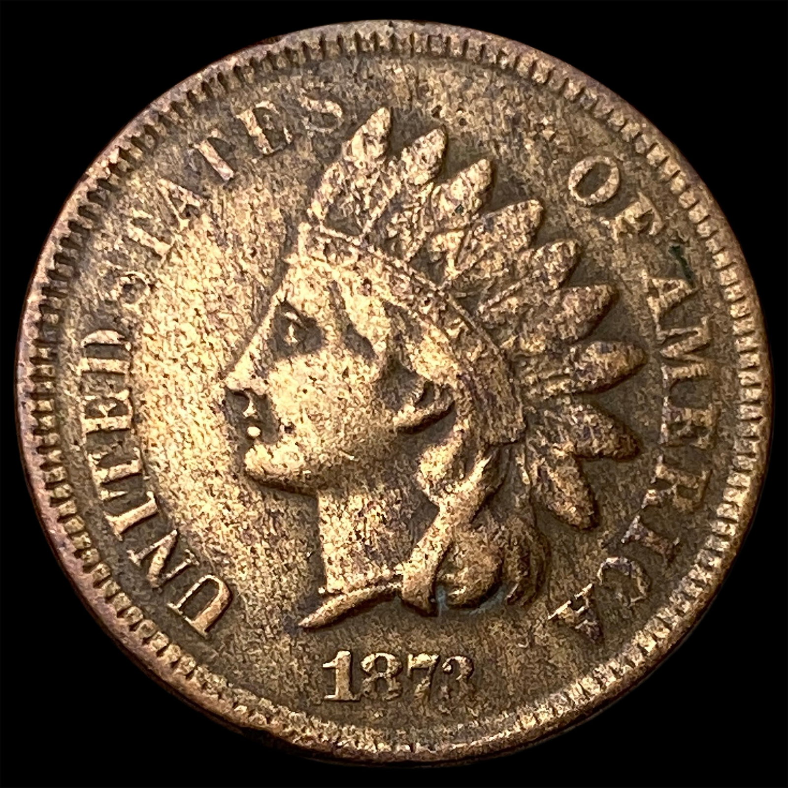 1873 Indian Head Cent LIGHTLY CIRCULATED: 1873 Indian Head Cent LIGHTLY CIRCULATED