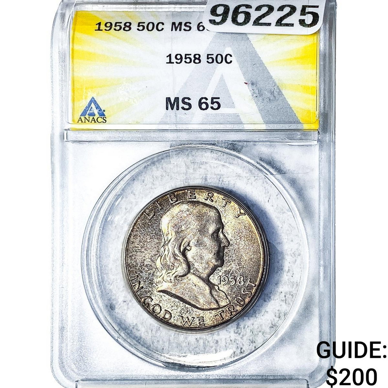 1958 Franklin Half Dollar ANACS MS65 (1 of 2)